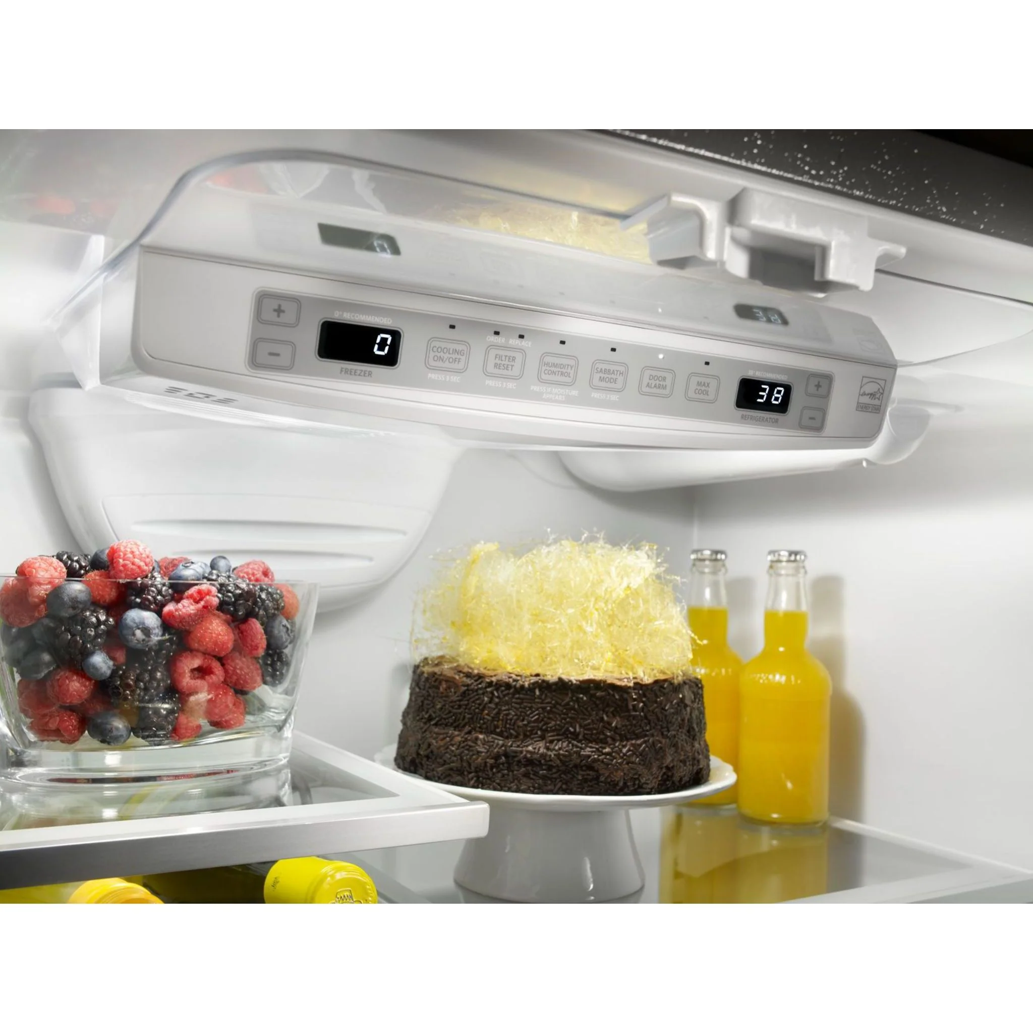 KitchenAid 22 cu.ft. 36-Inch Width Counter Depth French Door Refrigerator with Interior Dispense -Stainless Steel (KRFC302ESS) - Image 27