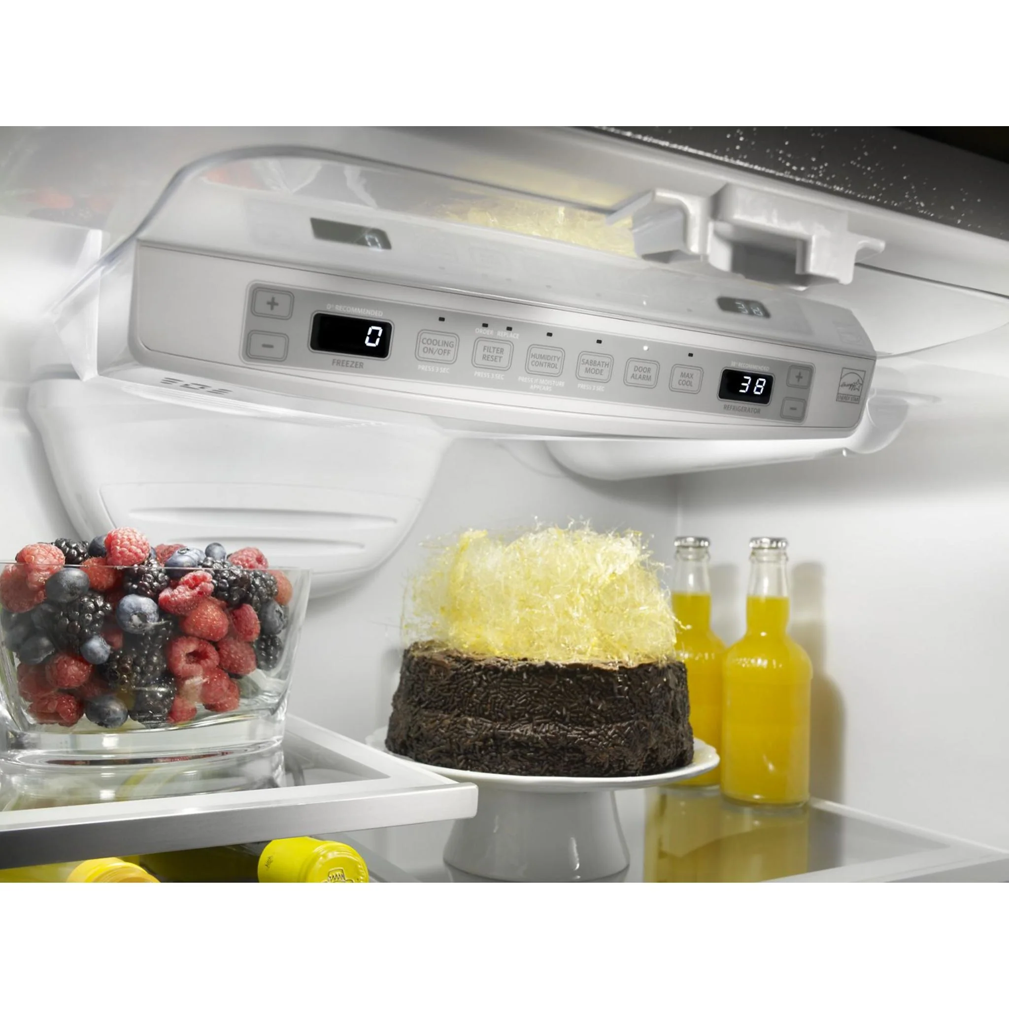 KitchenAid 22 cu.ft. 36-Inch Width Counter Depth French Door Refrigerator with Interior Dispense -Stainless Steel (KRFC302ESS) - Image 40