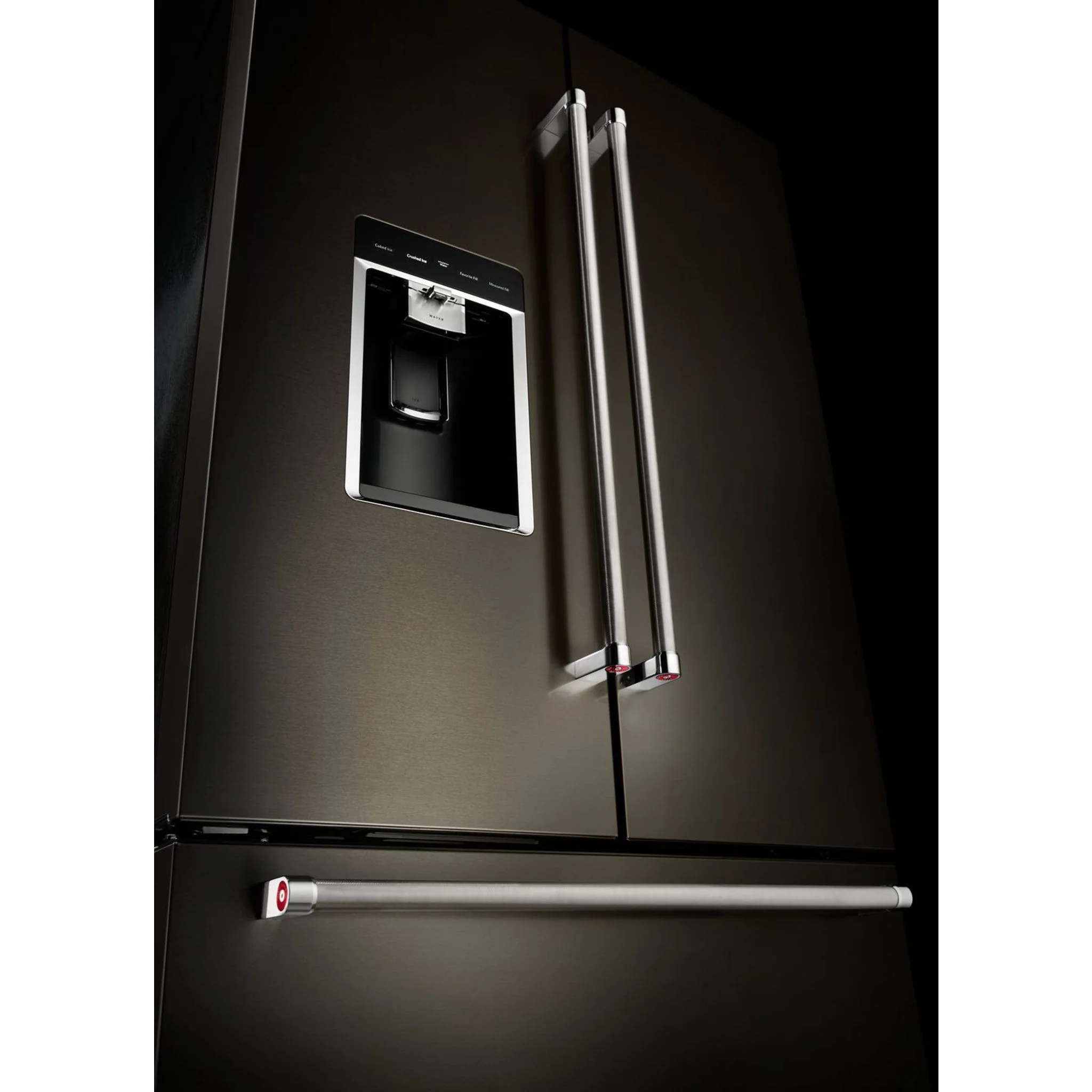KitchenAid 23.8 cu. ft. 36" Counter-Depth French Door Platinum Interior Refrigerator with PrintShieldFinish -Black Stainless (KRFC704FBS) - Image 16