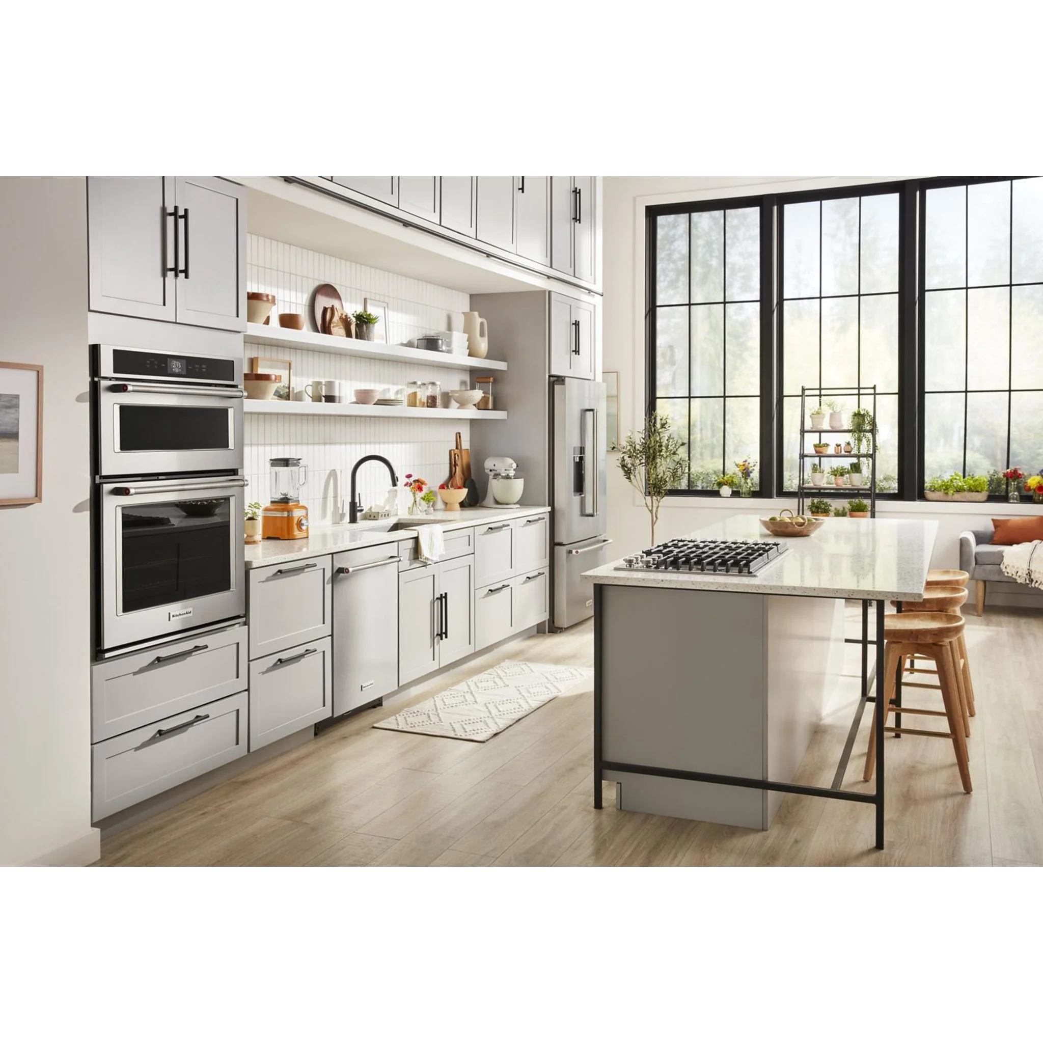 KitchenAid 23.8 cu. ft. 36" Counter-Depth French Door Platinum Interior Refrigerator with PrintShieldFinish -Stainless Steel (KRFC704FPS) - Image 10