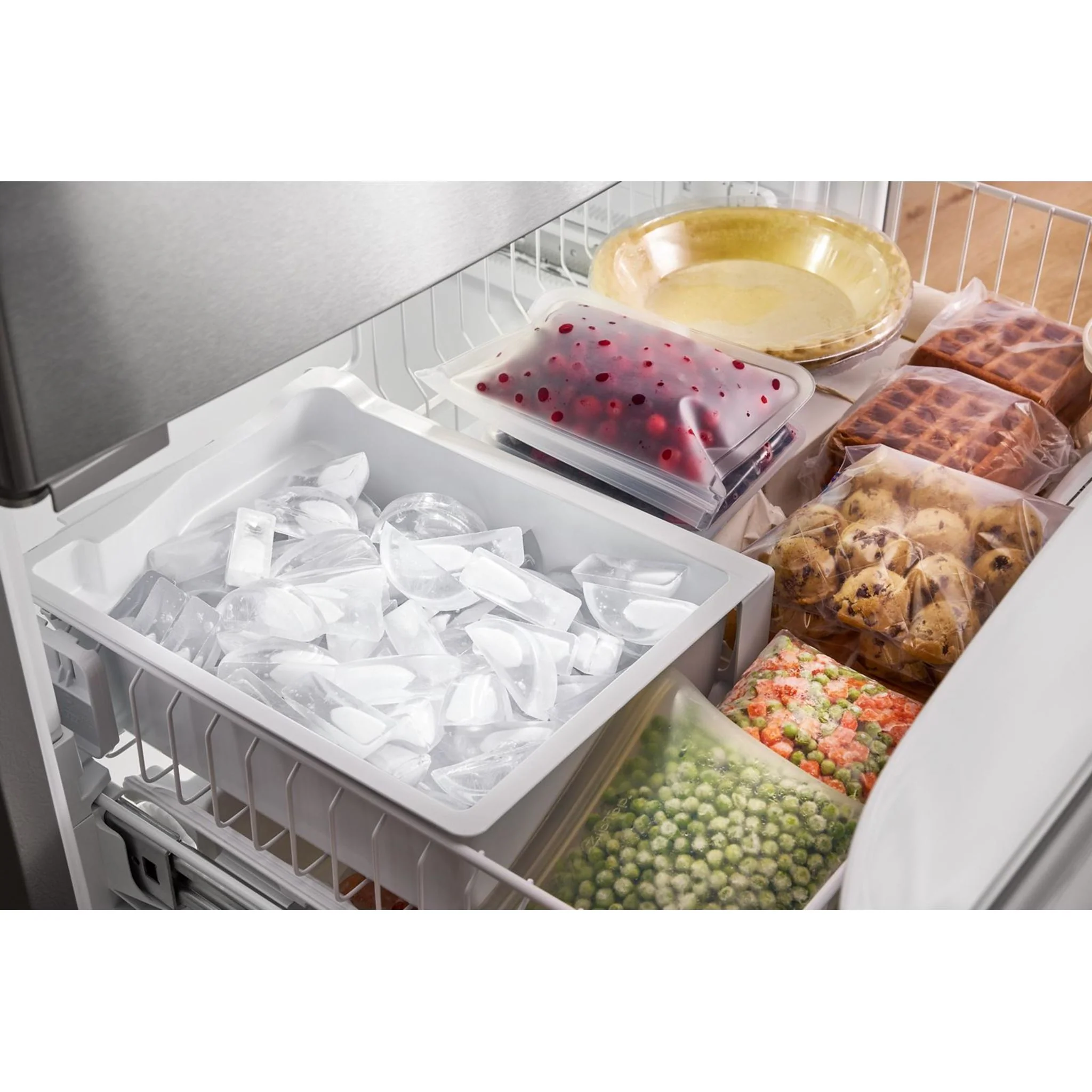 KitchenAid 25 Cu. Ft. 36-Inch Standard-Depth French Door Refrigerator with Internal Water Dispenser -PrintShield Stainless (KRFF136SPS) - Image 10