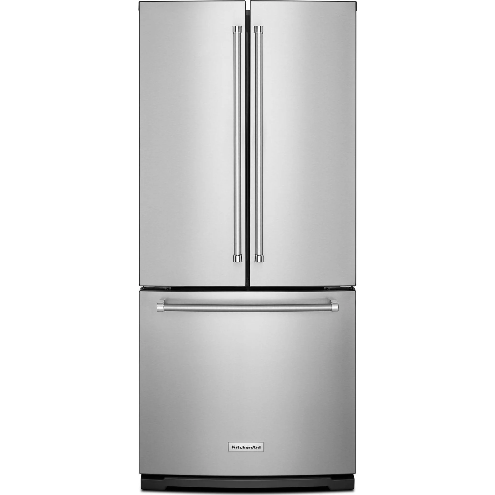 KitchenAid 20 cu.ft. 30" Width Standard Depth French Door Refrigerator with Interior Dispense - Stainless Steel (KRFF300ESS) - Image 12