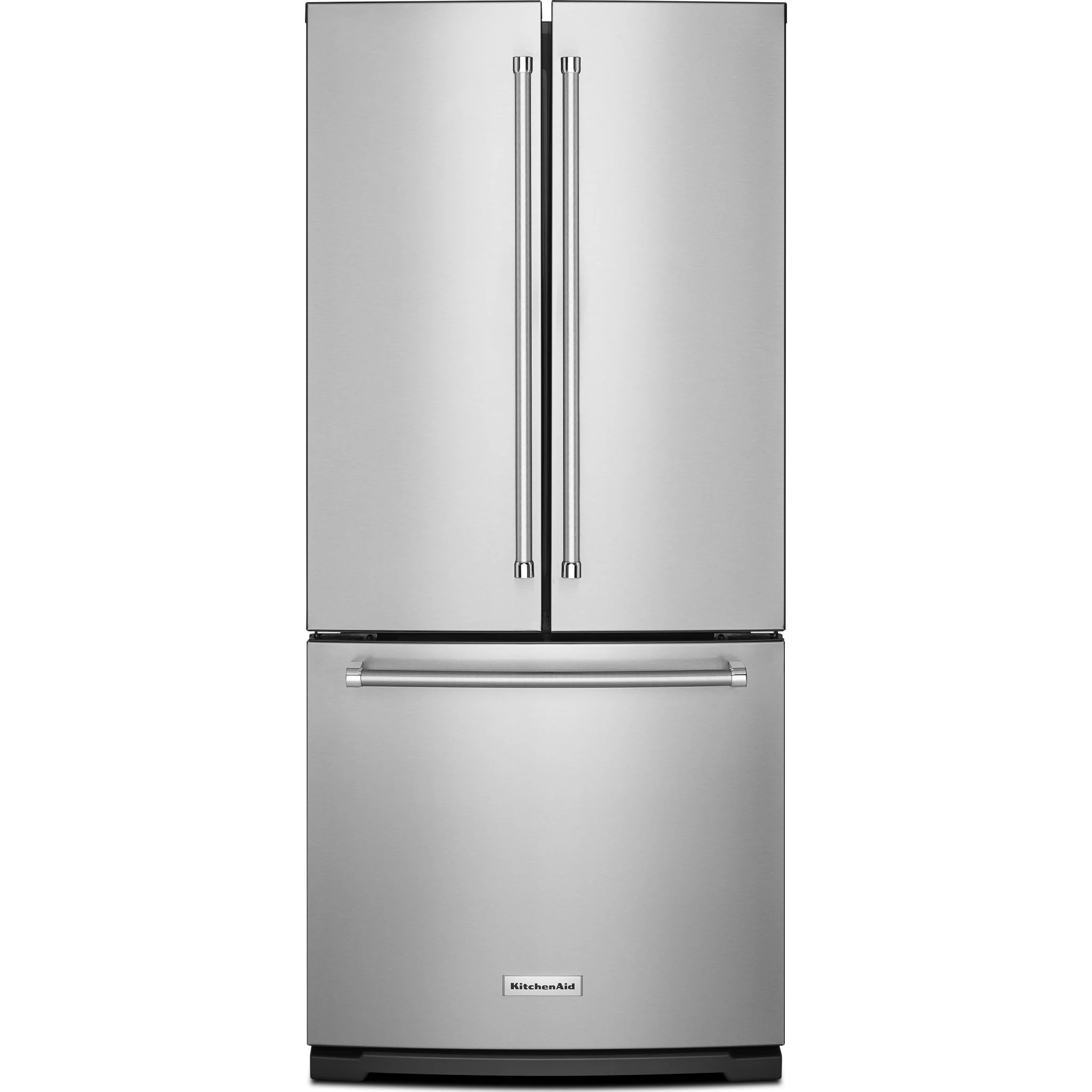 KitchenAid 20 cu.ft. 30" Width Standard Depth French Door Refrigerator with Interior Dispense - Stainless Steel (KRFF300ESS) - Image 14