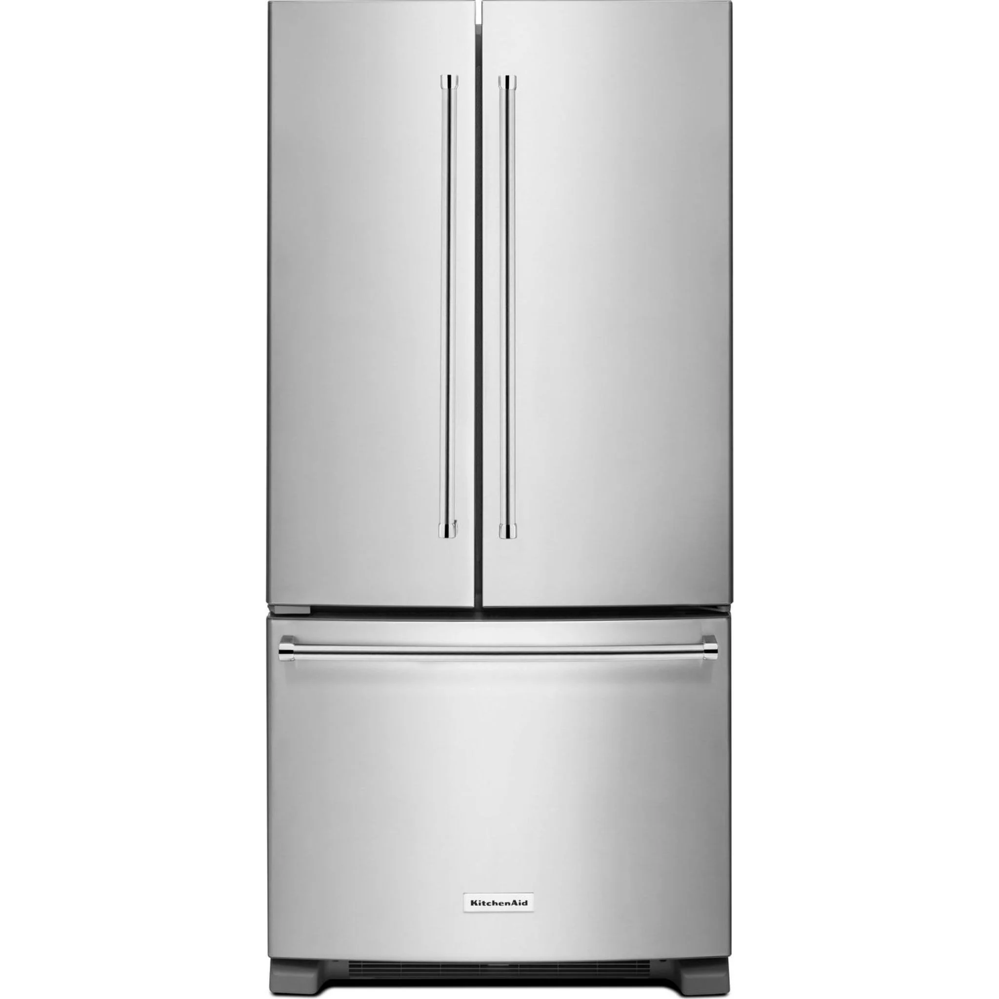 KitchenAid 22 cu. Ft. 33-Inch Width Standard Depth French Door Refrigerator with Interior Dispense -Stainless Steel (KRFF302ESS) - Image 6