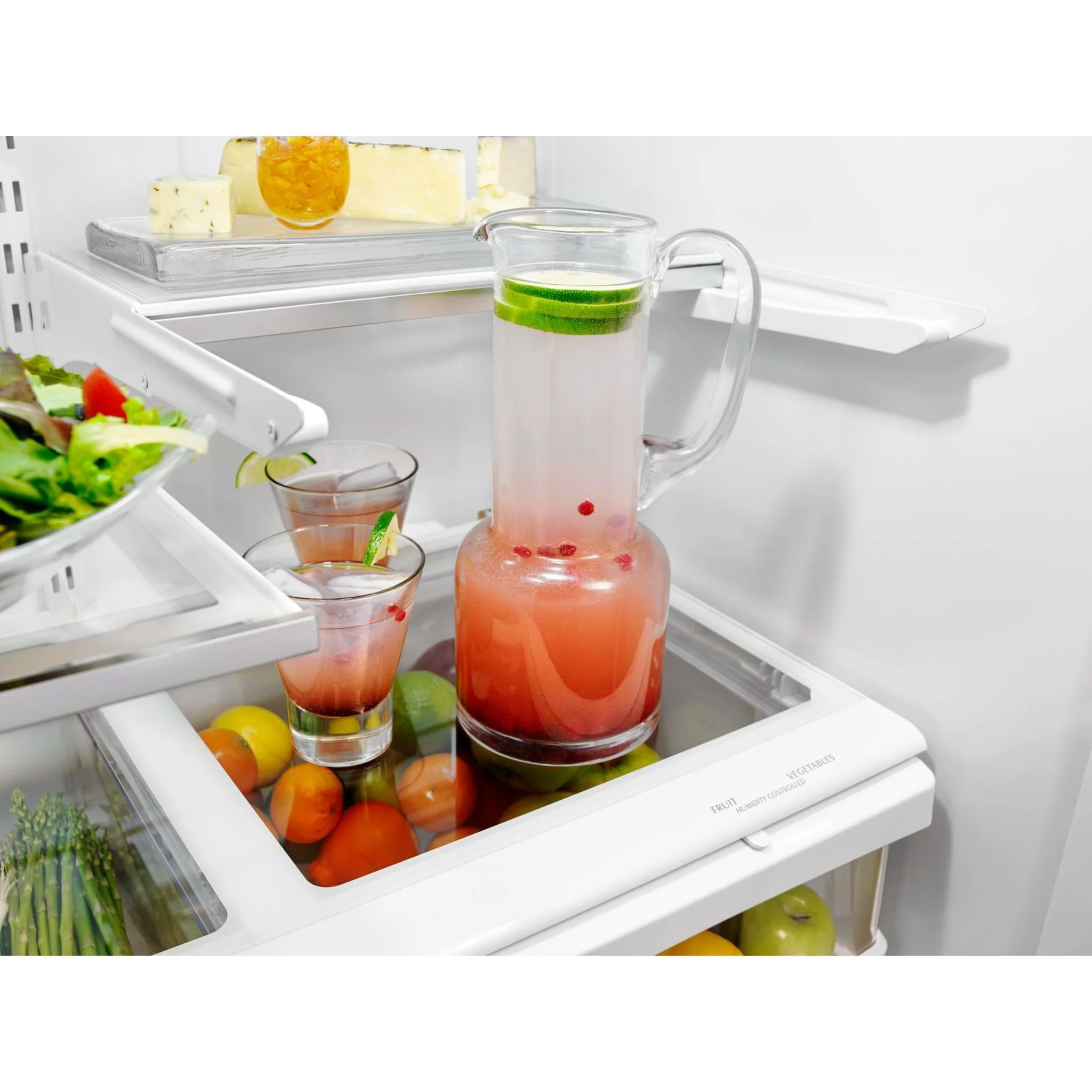 KitchenAid 25 cu.ft. 36-Width Standard Depth French Door Refrigerator with Interior Dispense -Stainless Steel (KRFF305ESS) - Image 21