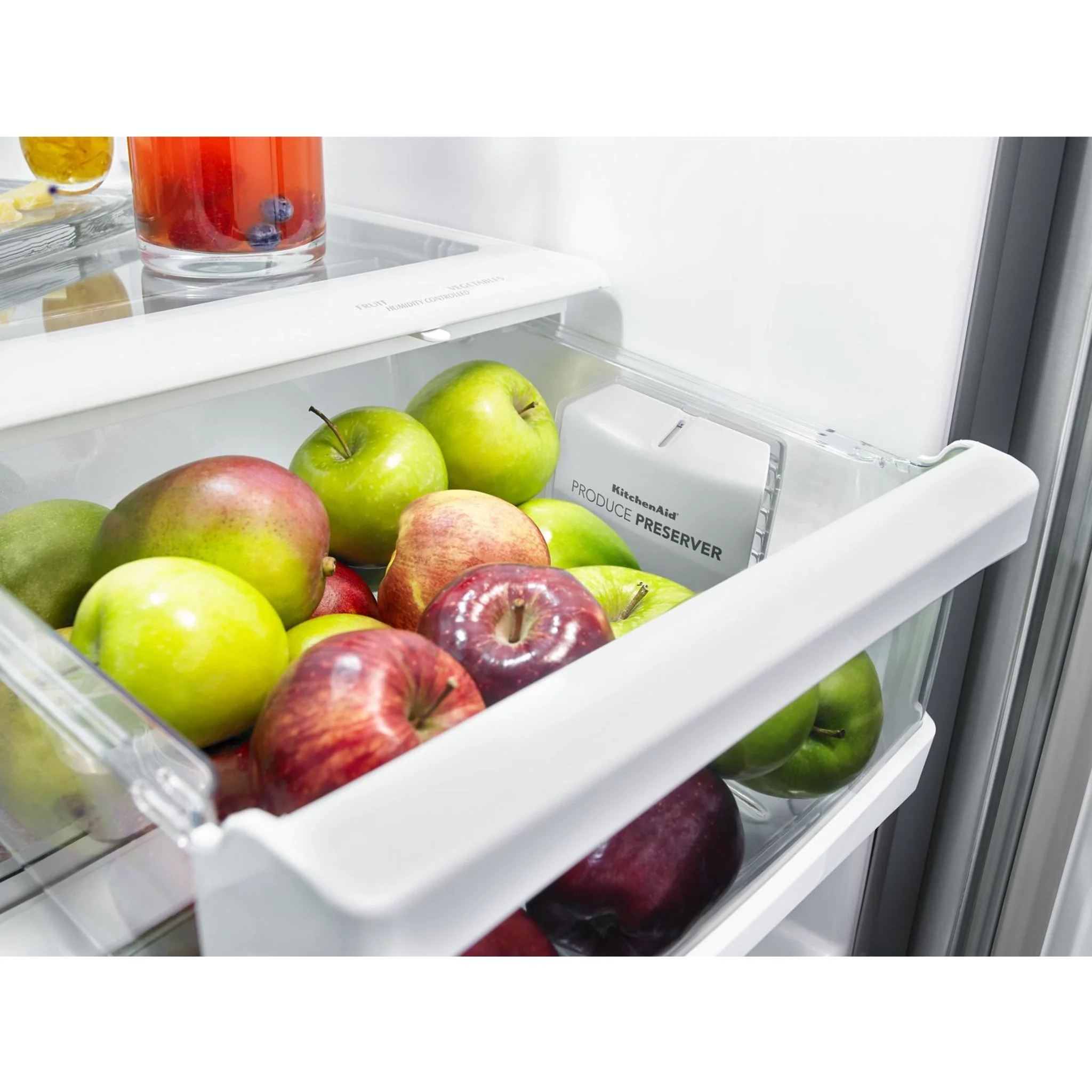 KitchenAid 25 cu.ft. 36-Width Standard Depth French Door Refrigerator with Interior Dispense -Stainless Steel (KRFF305ESS) - Image 41