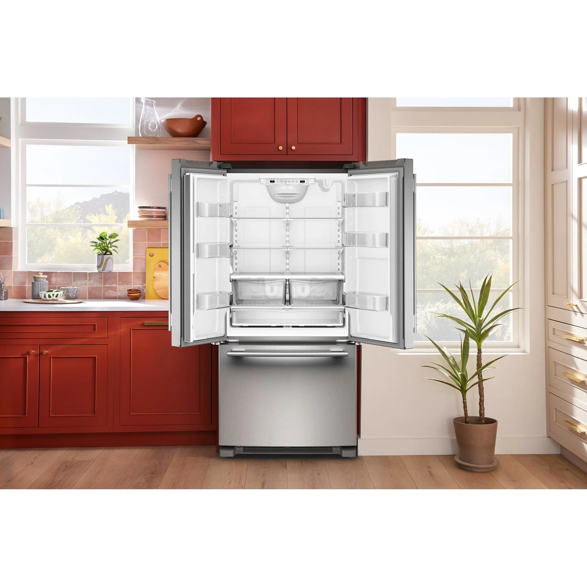 KitchenAid 22 Cu. Ft. 33-Inch Standard-Depth French Door Refrigerator with Internal Water Dispenser -PrintShield Stainless (KRFF333SPS) - Image 17