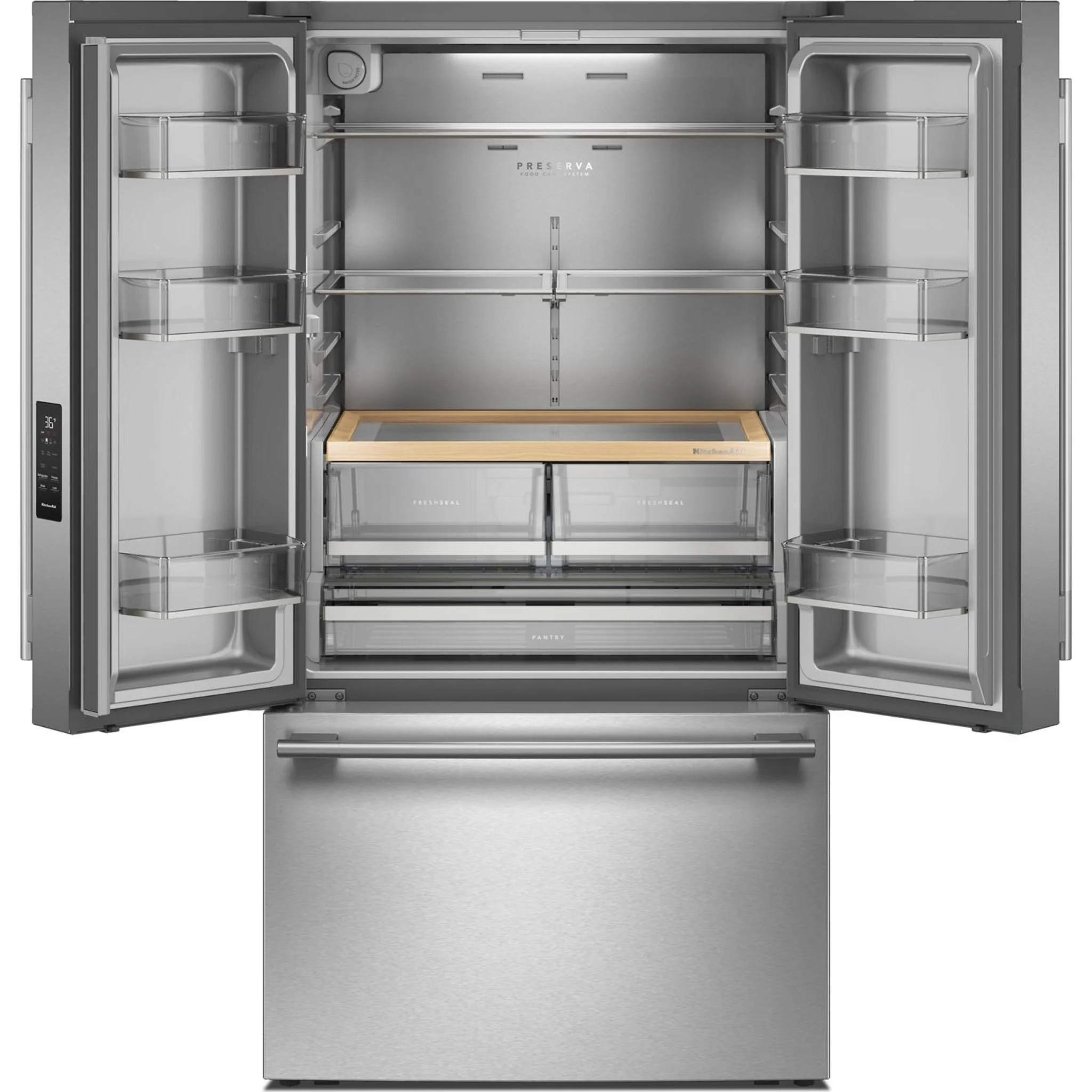 KitchenAid 31 cu. ft. French Door Refrigerator with Interior Water and Ice -PrintShield Stainless (KRFF336SPS) - Image 27