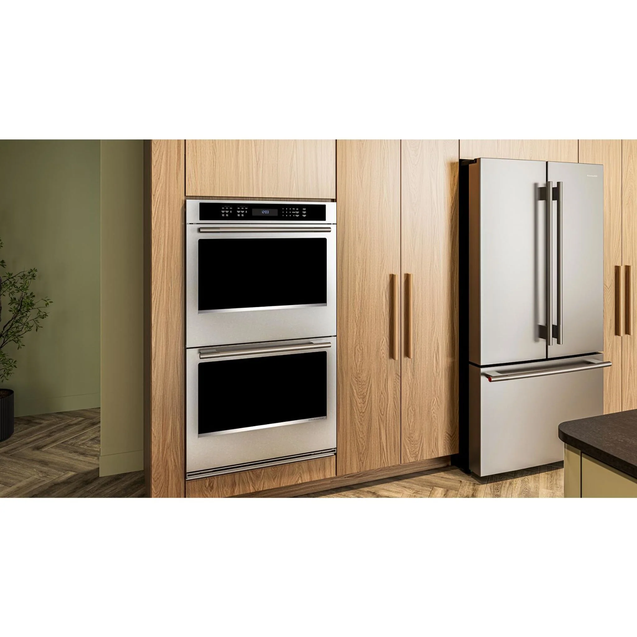 KitchenAid 31 cu. ft. French Door Refrigerator with Interior Water and Ice -PrintShield Stainless (KRFF336SPS) - Image 4