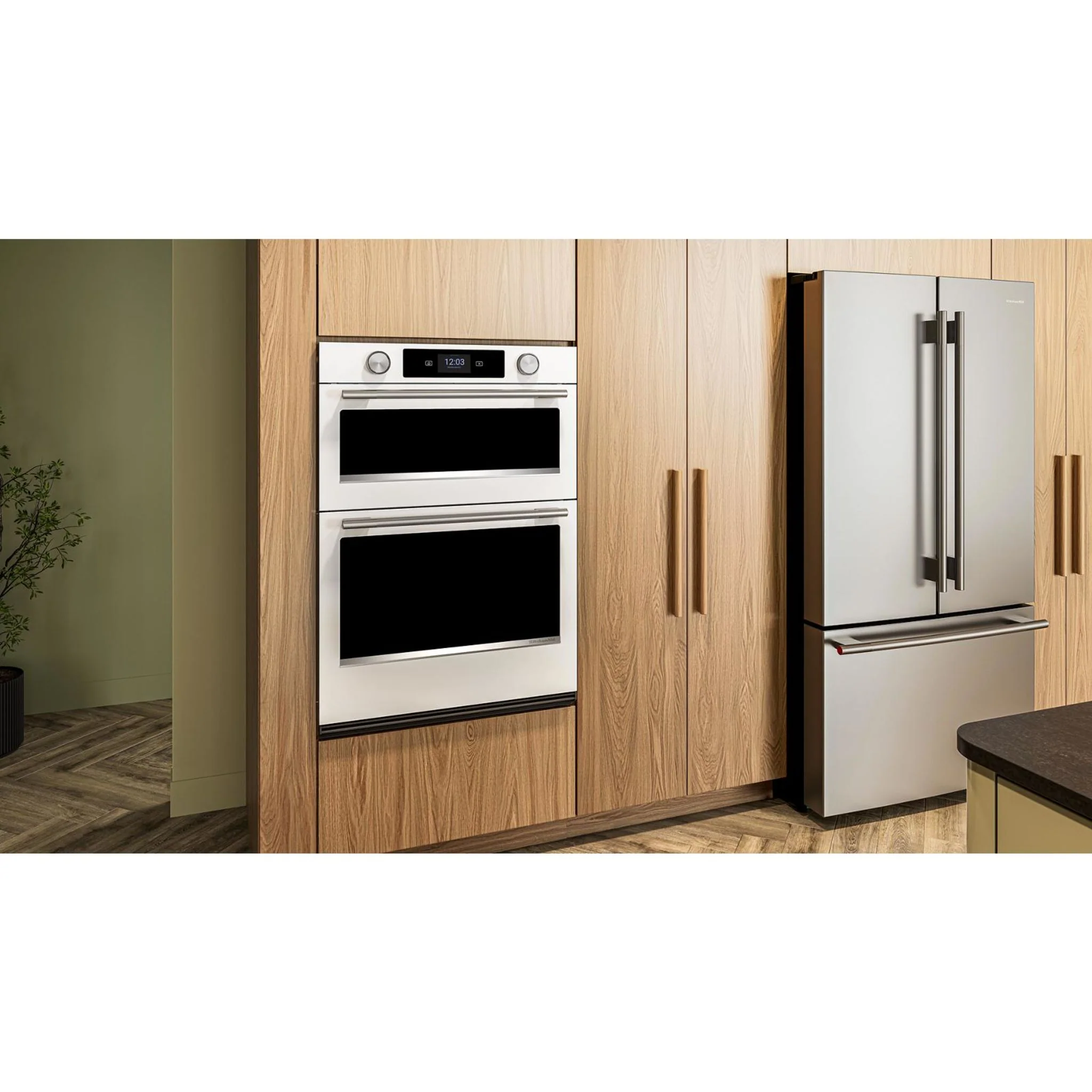 KitchenAid 31 cu. ft. French Door Refrigerator with Interior Water and Ice -PrintShield Stainless (KRFF336SPS) - Image 8