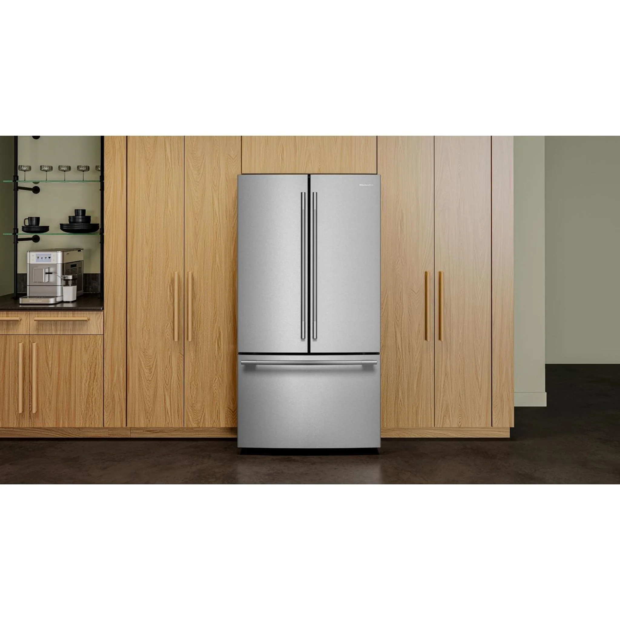 KitchenAid 31 cu. ft. French Door Refrigerator with Interior Water and Ice -PrintShield Stainless (KRFF336SPS) - Image 9