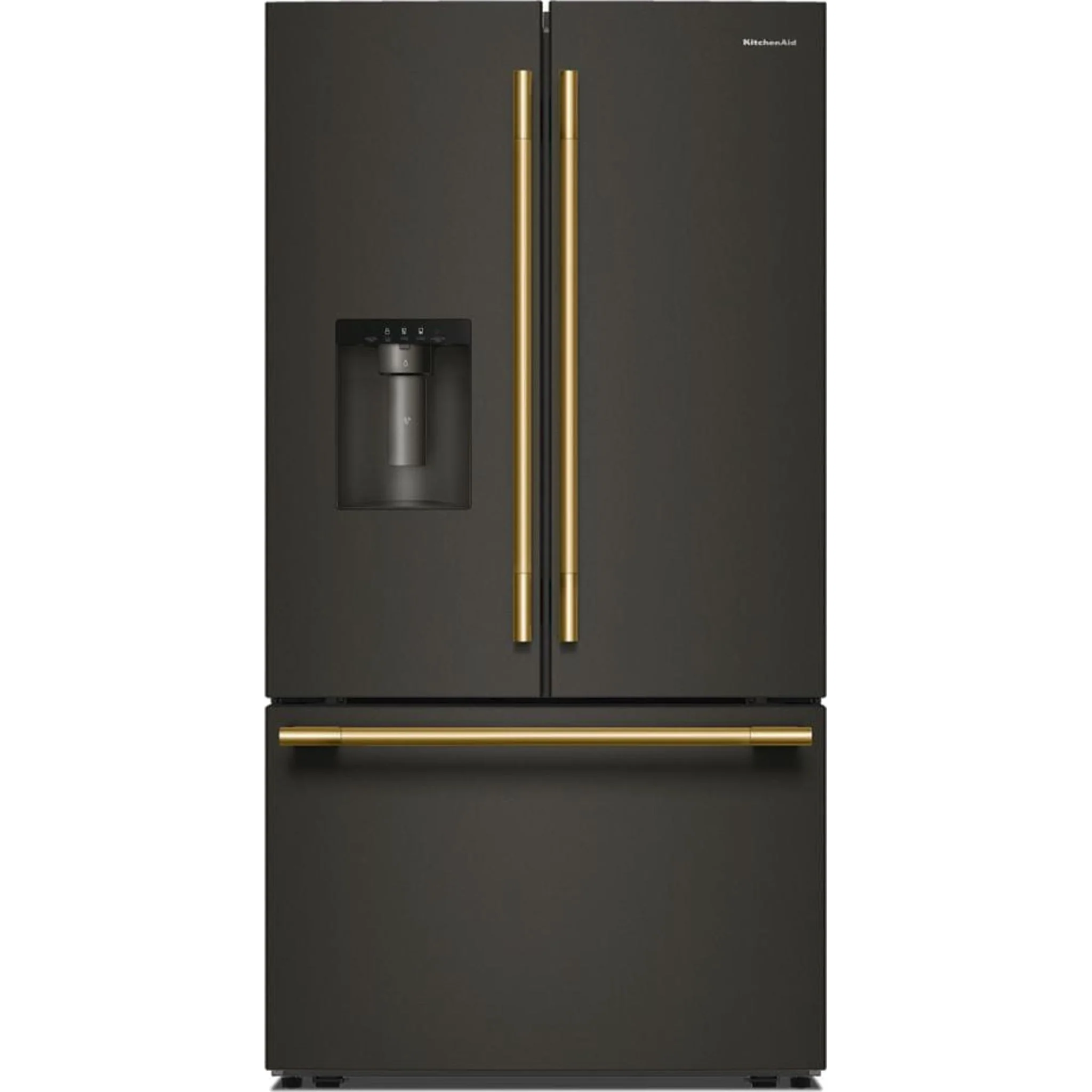 KitchenAid 30 cu. ft. French Door Refrigerator with Exterior Water and Ice - Black Ore (KRFF436SBE) - Image 14