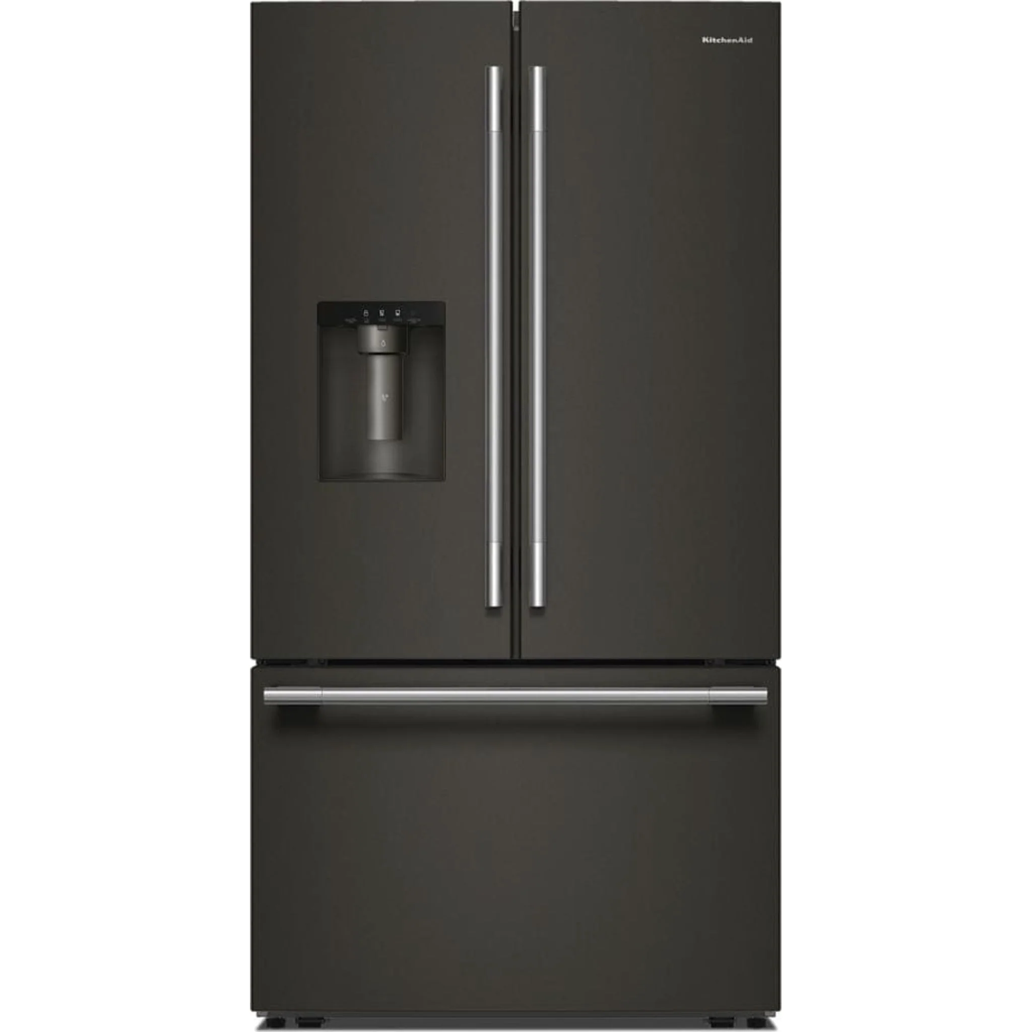 KitchenAid 30 cu. ft. French Door Refrigerator with Exterior Water and Ice - Black Ore (KRFF436SBE) - Image 5