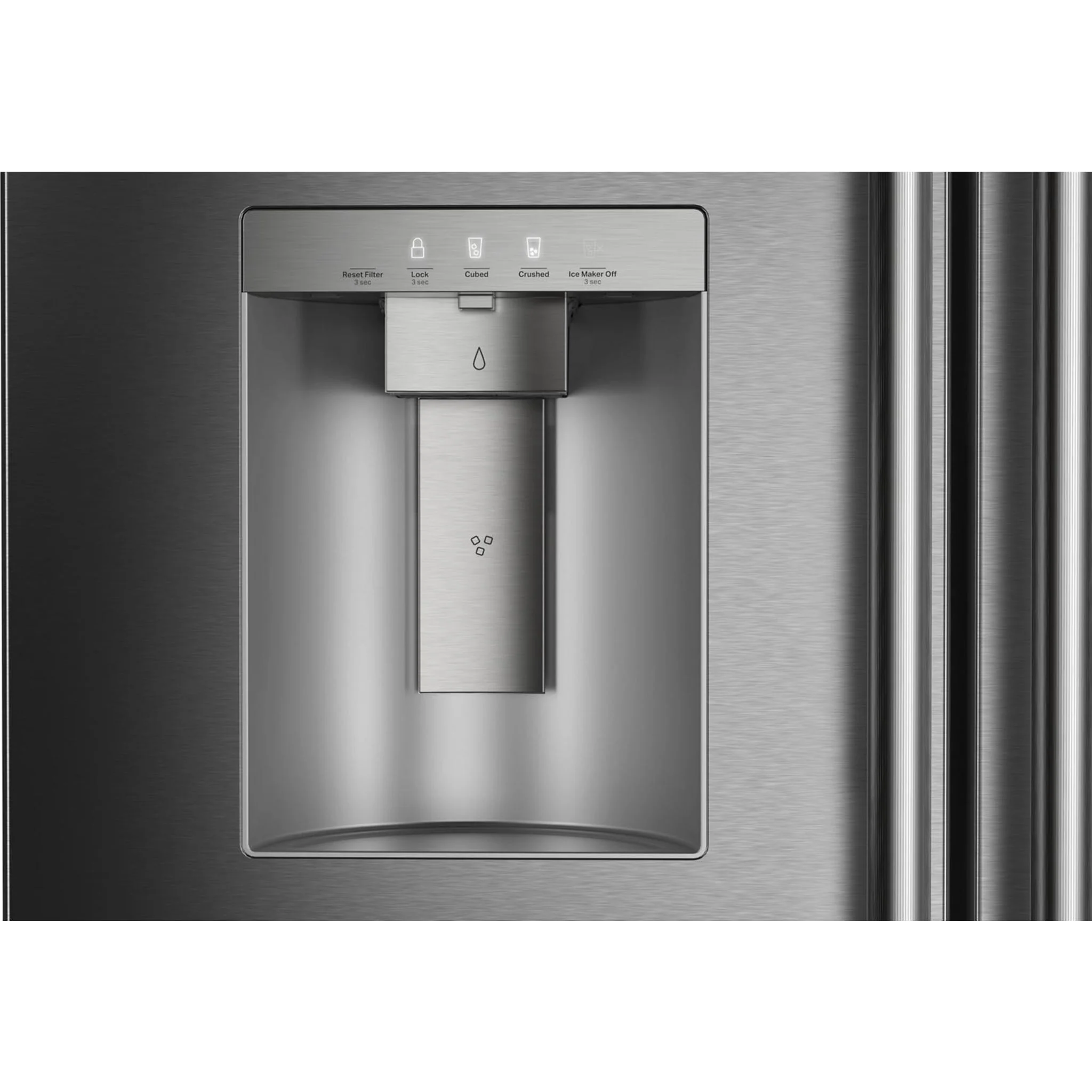 KitchenAid 30 cu. ft. French Door Refrigerator with Exterior Water and Ice - Black Ore (KRFF436SBE) - Image 6
