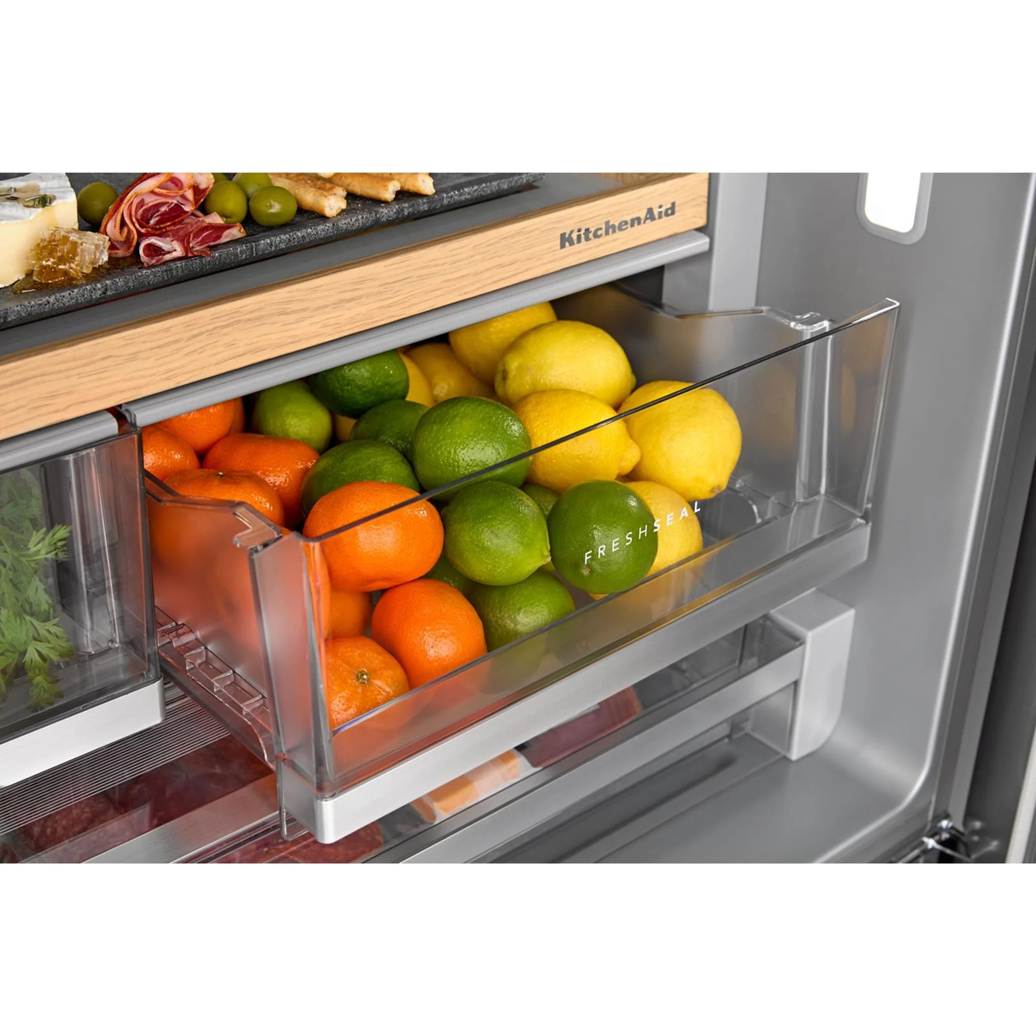 KitchenAid 30 cu. ft. French Door Refrigerator with Exterior Water and Ice -PrintShield Stainless (KRFF436SPS) - Image 9