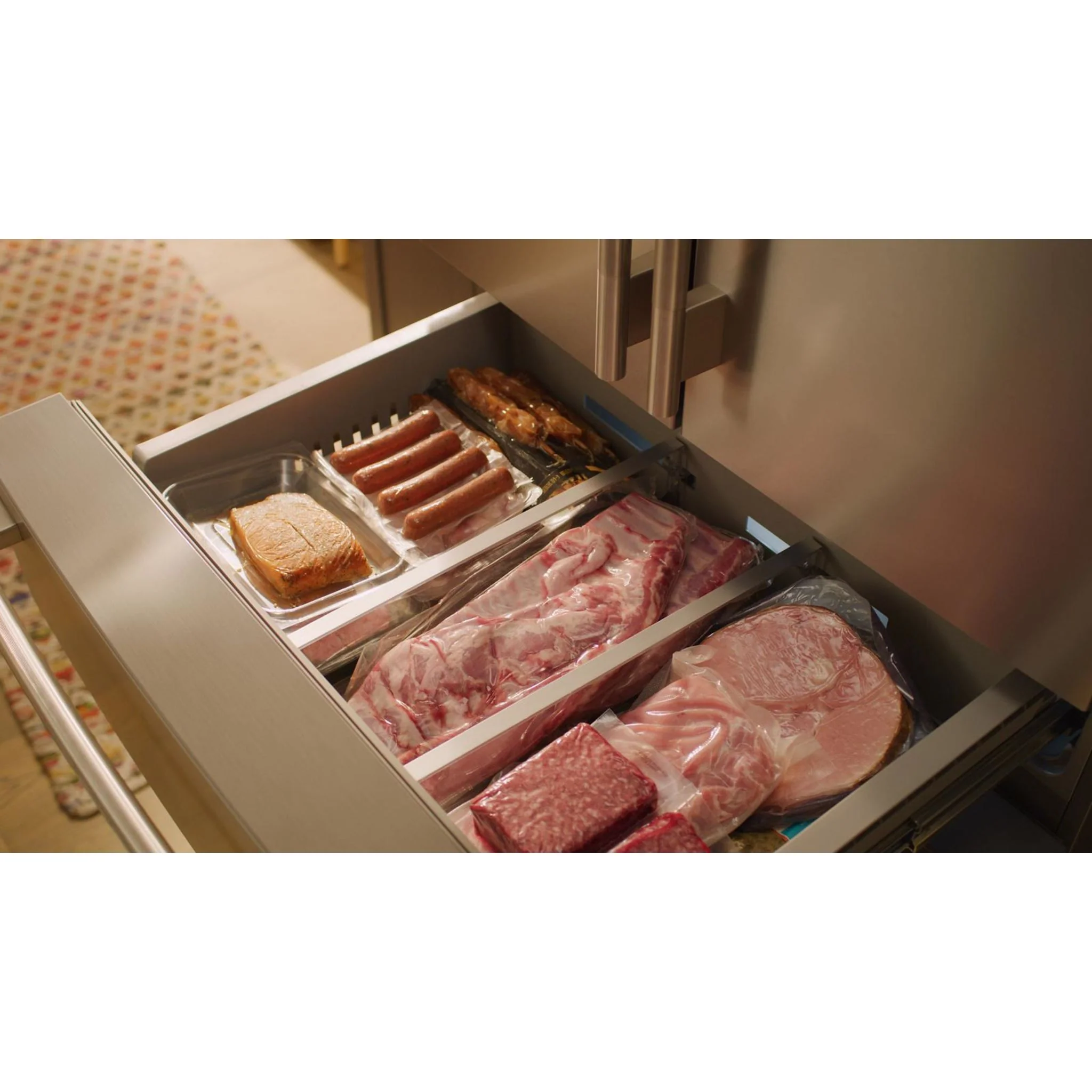 KitchenAid 30 Cu. Ft. French Door Refrigerator with Interior Water & Ice and FreshChill Refrigerated Drawer - PrintShield Stainless (KRMF336SPS) - Image 11