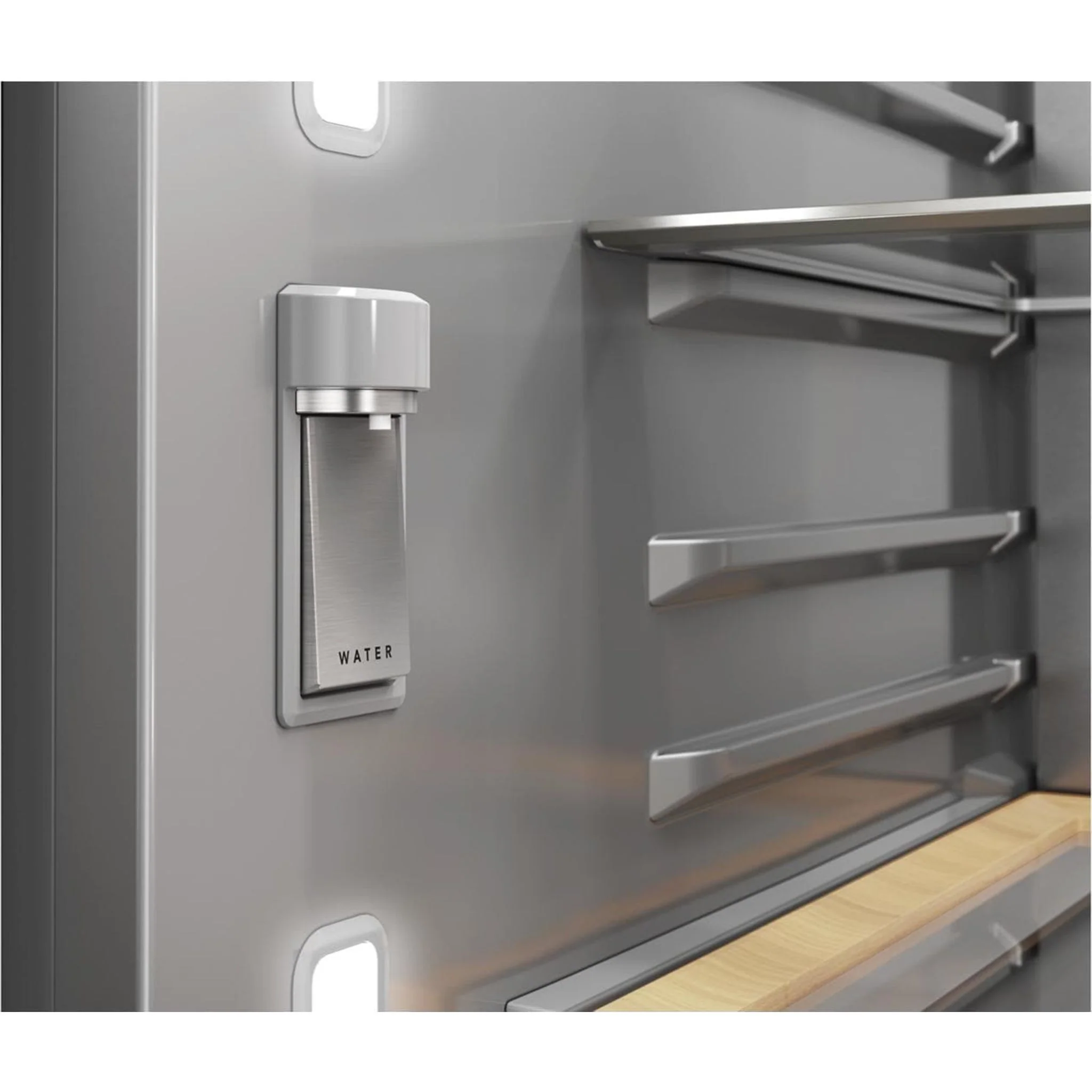 KitchenAid 30 Cu. Ft. French Door Refrigerator with Interior Water & Ice and FreshChill Refrigerated Drawer - PrintShield Stainless (KRMF336SPS) - Image 17