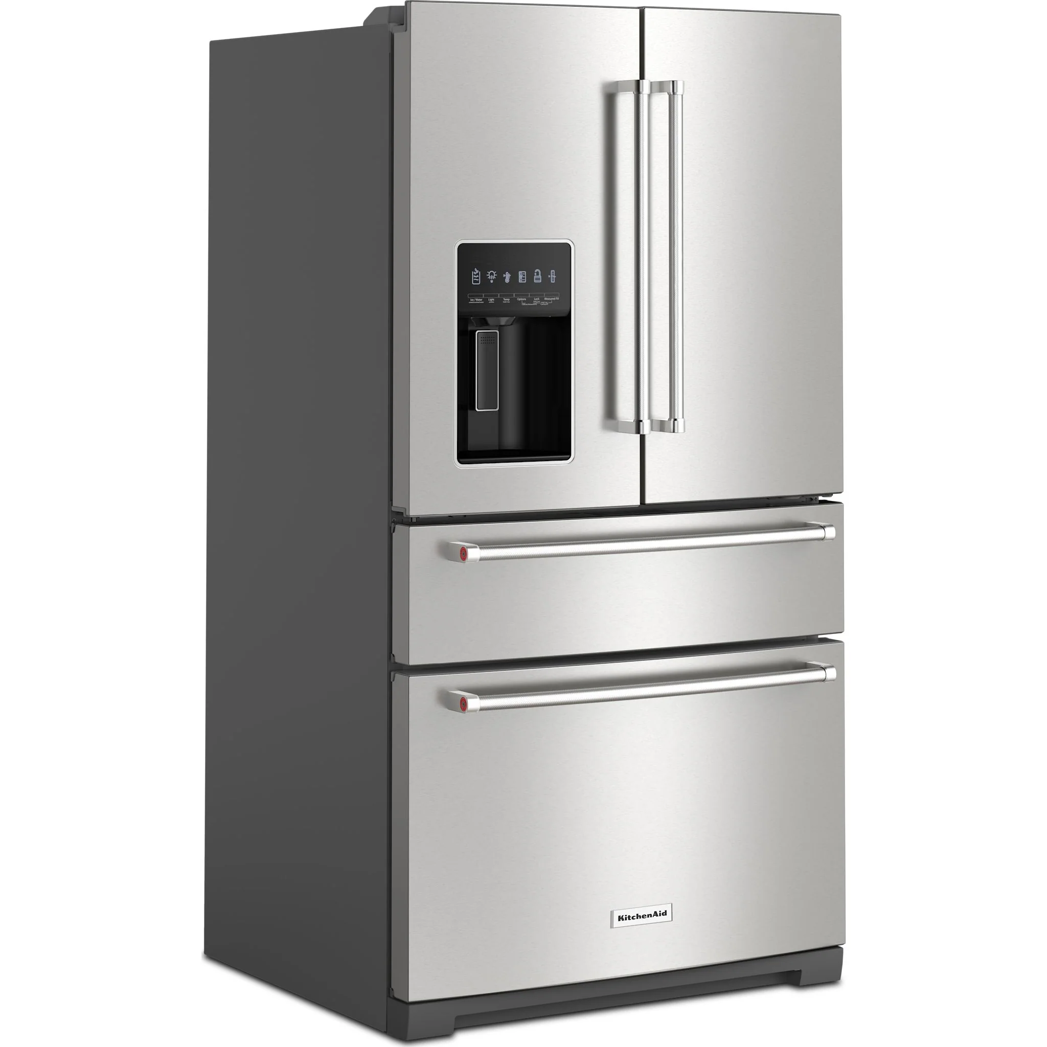KitchenAid 26.2 Cu. Ft. Multi-Door French Door Refrigerator with Platinum Interior -PrintShield Stainless (KRMF536RPS) - Image 3