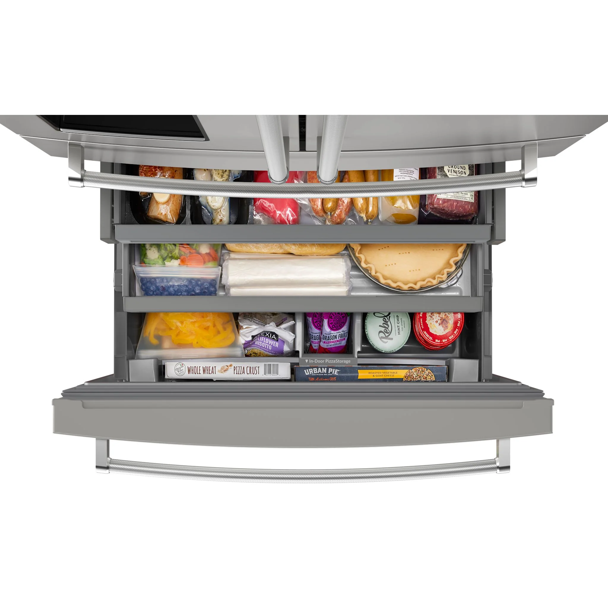 KitchenAid 26.2 Cu. Ft. Multi-Door French Door Refrigerator with Platinum Interior -PrintShield Stainless (KRMF536RPS) - Image 7