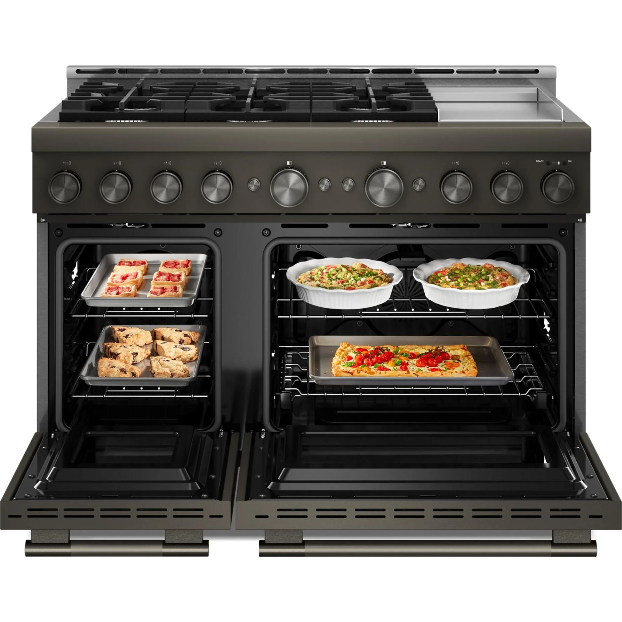 KitchenAid Gas Range (KFGD948SBE) - Black Ore - Image 3