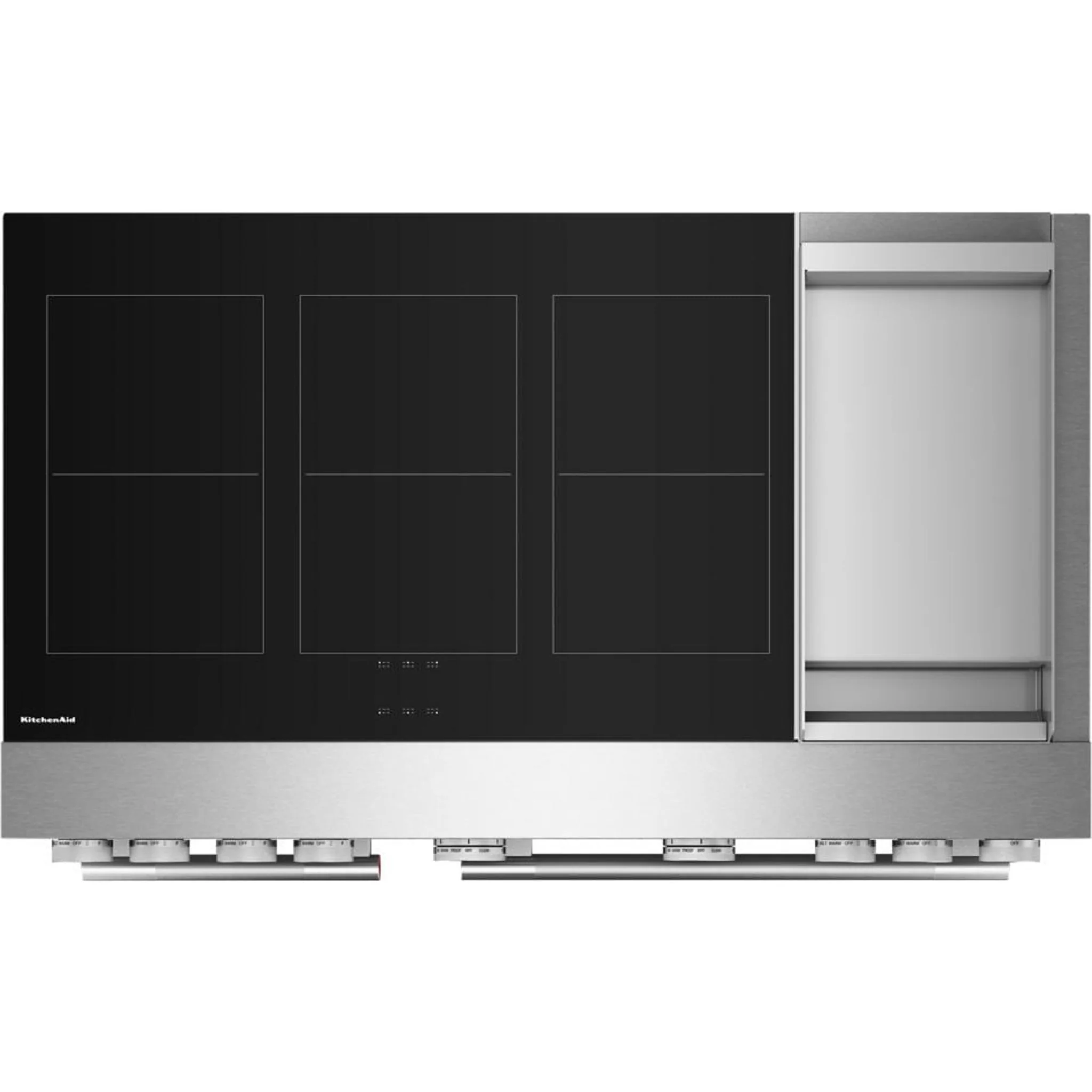 KitchenAid 48-Inch 6-Element Induction Freestanding Commercial-Style Range with Griddle -Stainless Steel (KFID948SSS) - Image 2