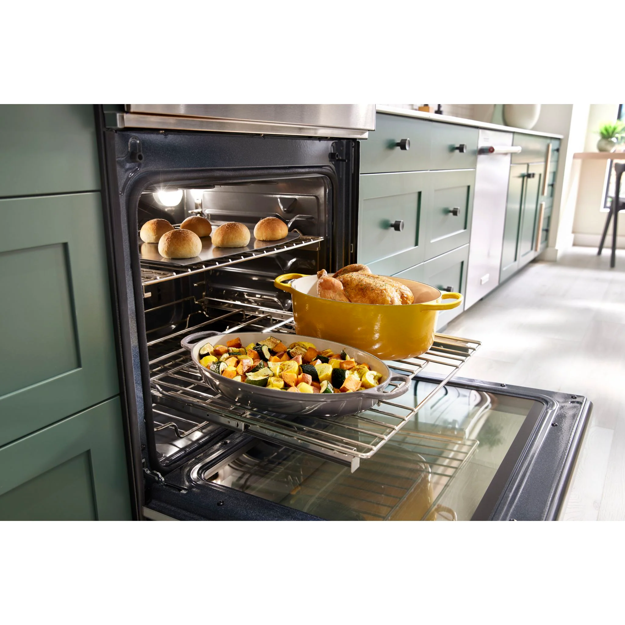 KitchenAid 30-Inch 4-Element Induction Slide-In Convection Range with Air Fry -Stainless Steel (KSIS730PSS) - Image 16