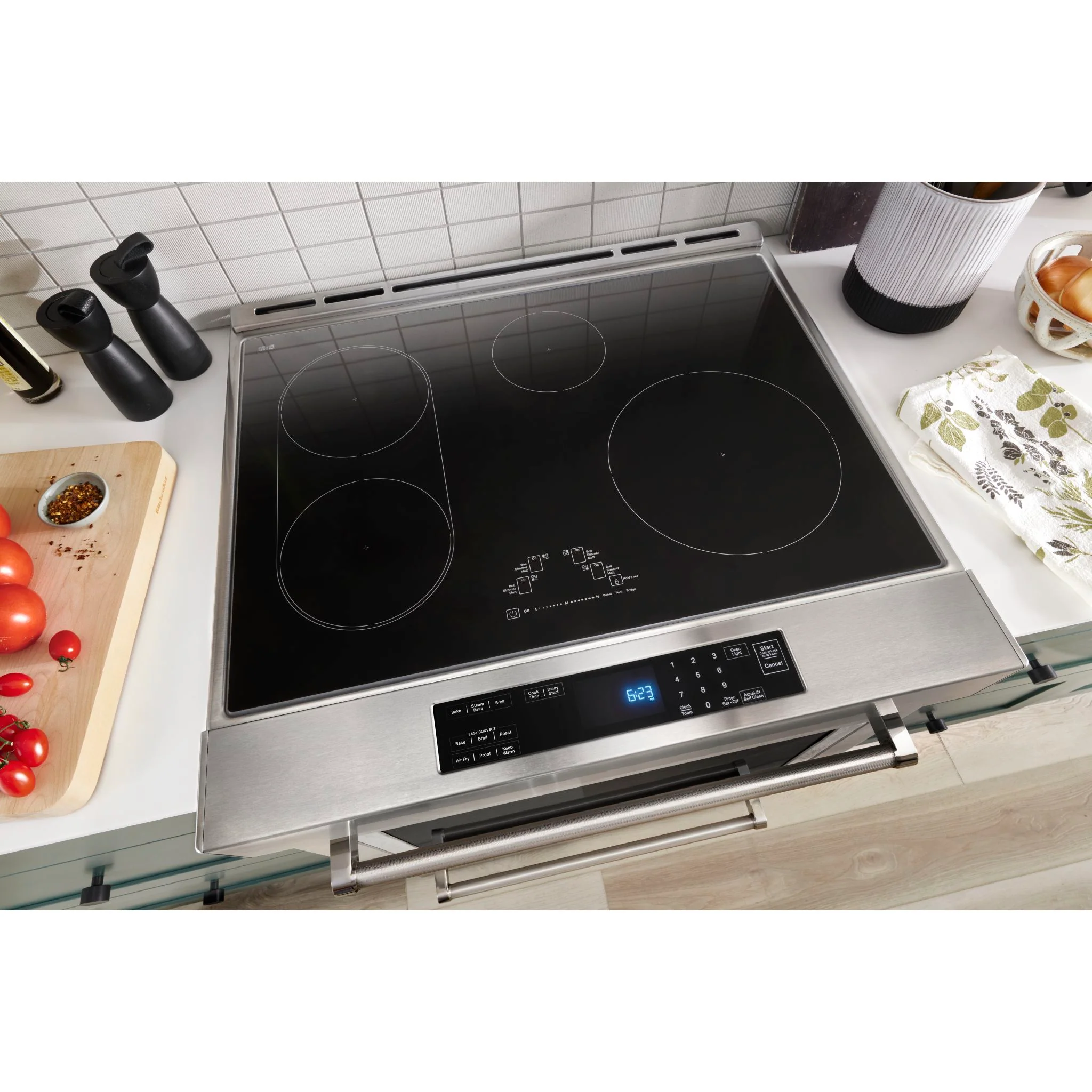 KitchenAid 30-Inch 4-Element Induction Slide-In Convection Range with Air Fry -Stainless Steel (KSIS730PSS) - Image 8