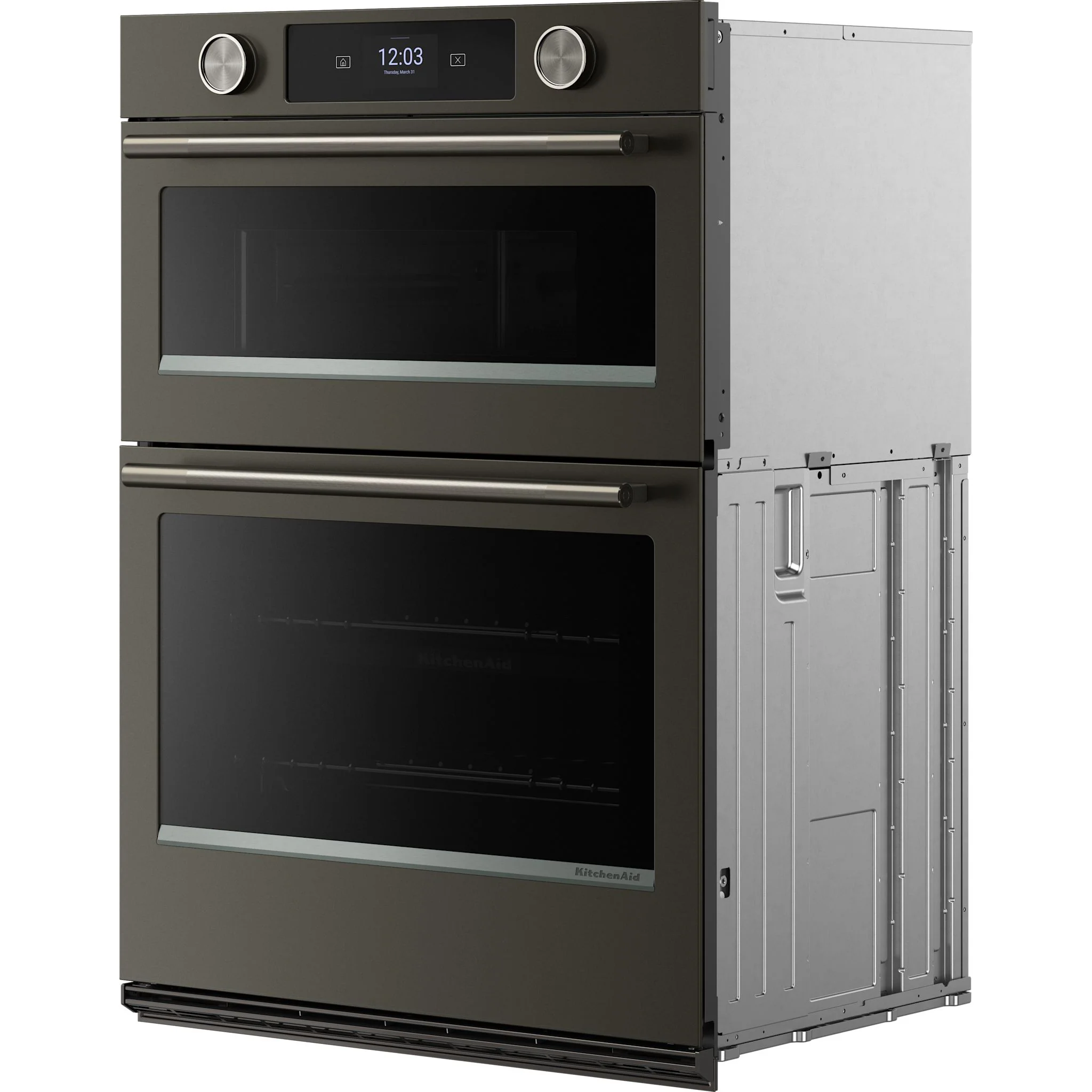 KitchenAid 30-inch Smart Electric Combo Wall Oven with Assisted Cooking Modes - Black Ore -Black Ore (KOEC730SBE) - Image 2