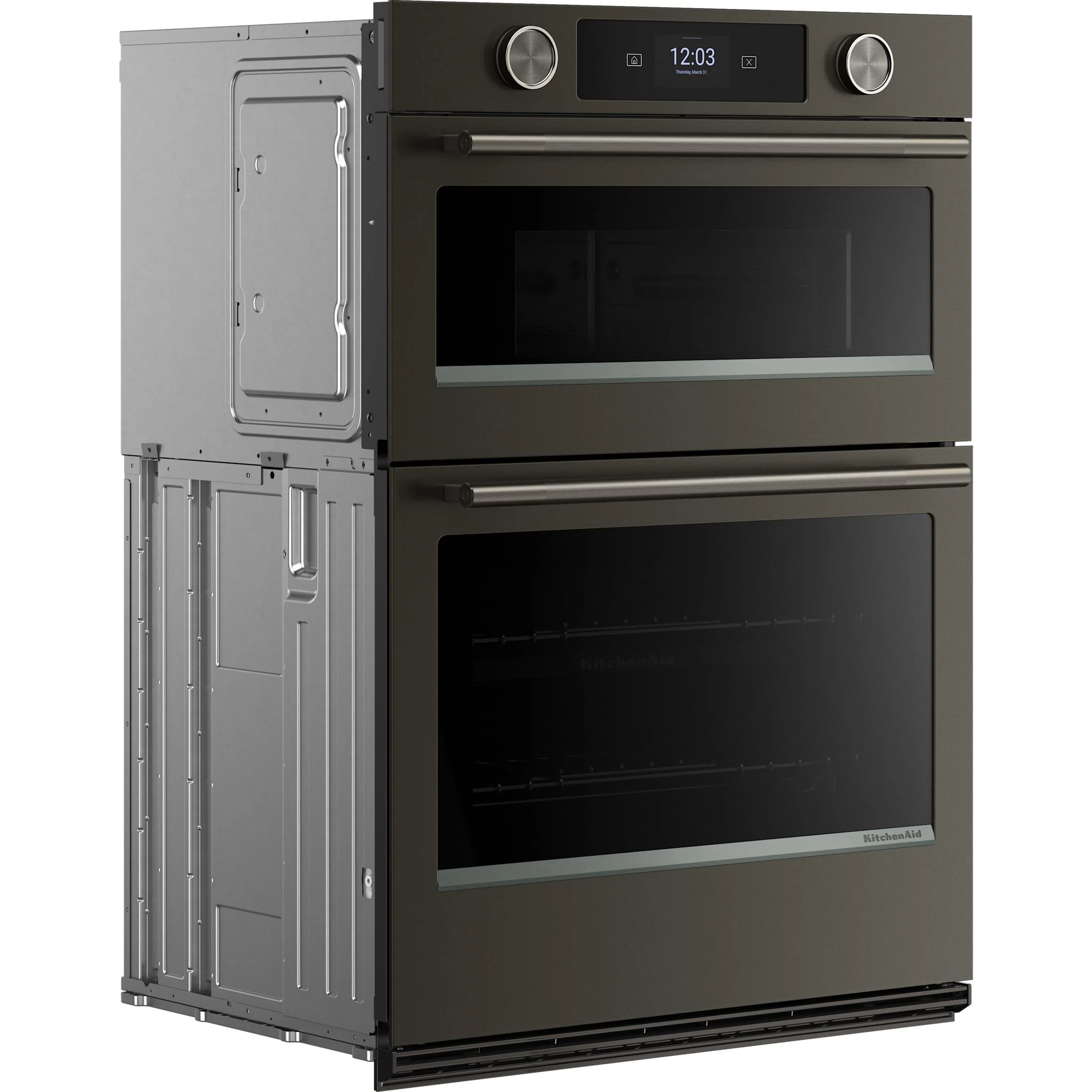 KitchenAid 30-inch Smart Electric Combo Wall Oven with Assisted Cooking Modes - Black Ore -Black Ore (KOEC730SBE) - Image 3