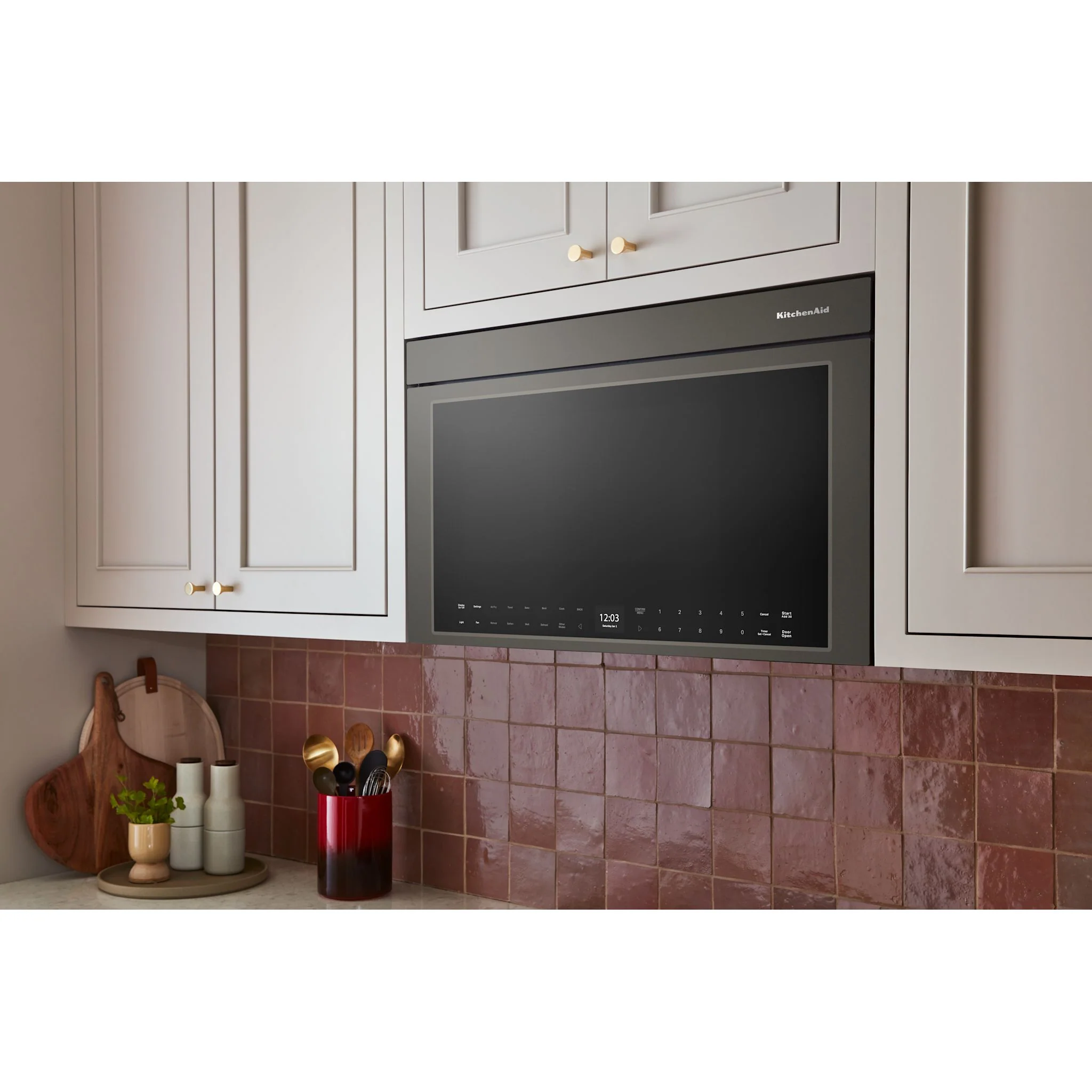 KitchenAid Multifunction Over-the-Range Microwave Oven with Infrared Sensor Modes - Black Ore (YKMMF730PBE) - Image 15
