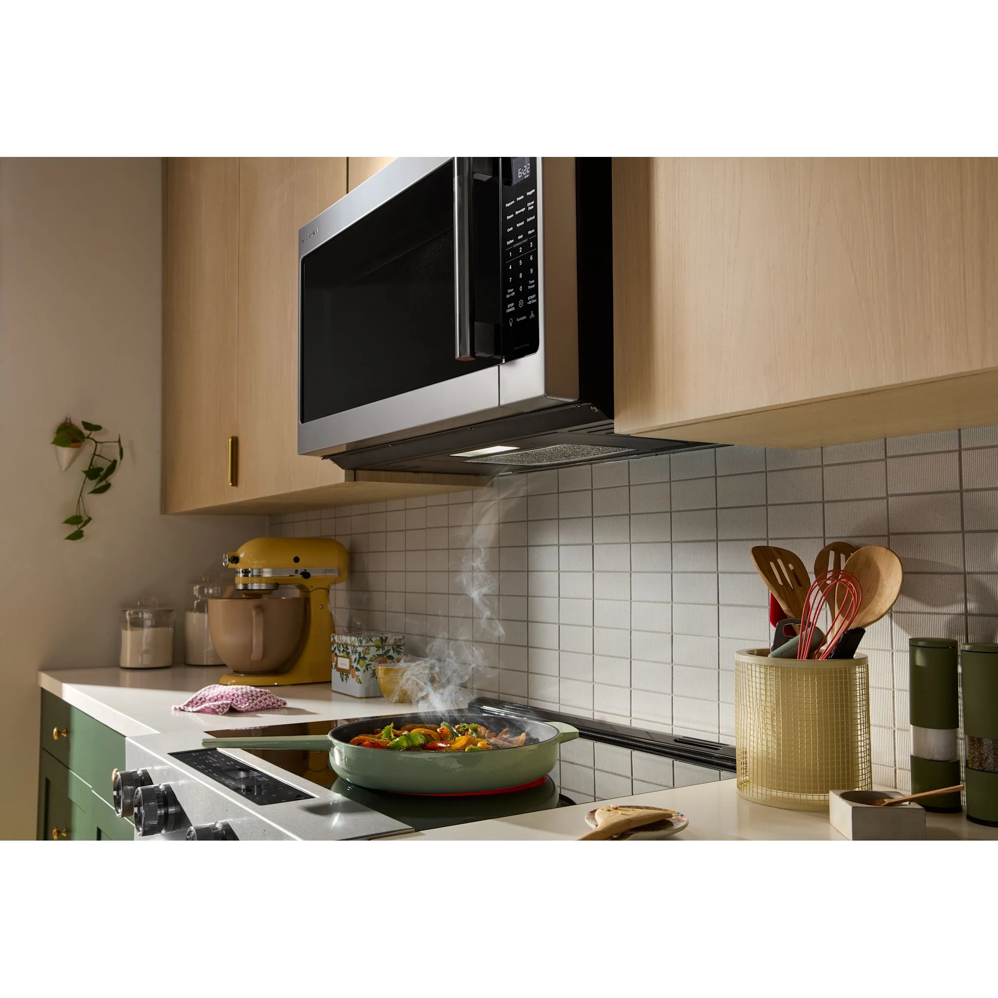 KitchenAid 2.1 Cu. Ft. Over-the-Range Microwave Hood with a Handle -PrintShield Stainless (YKMMS330SPS) - Image 2