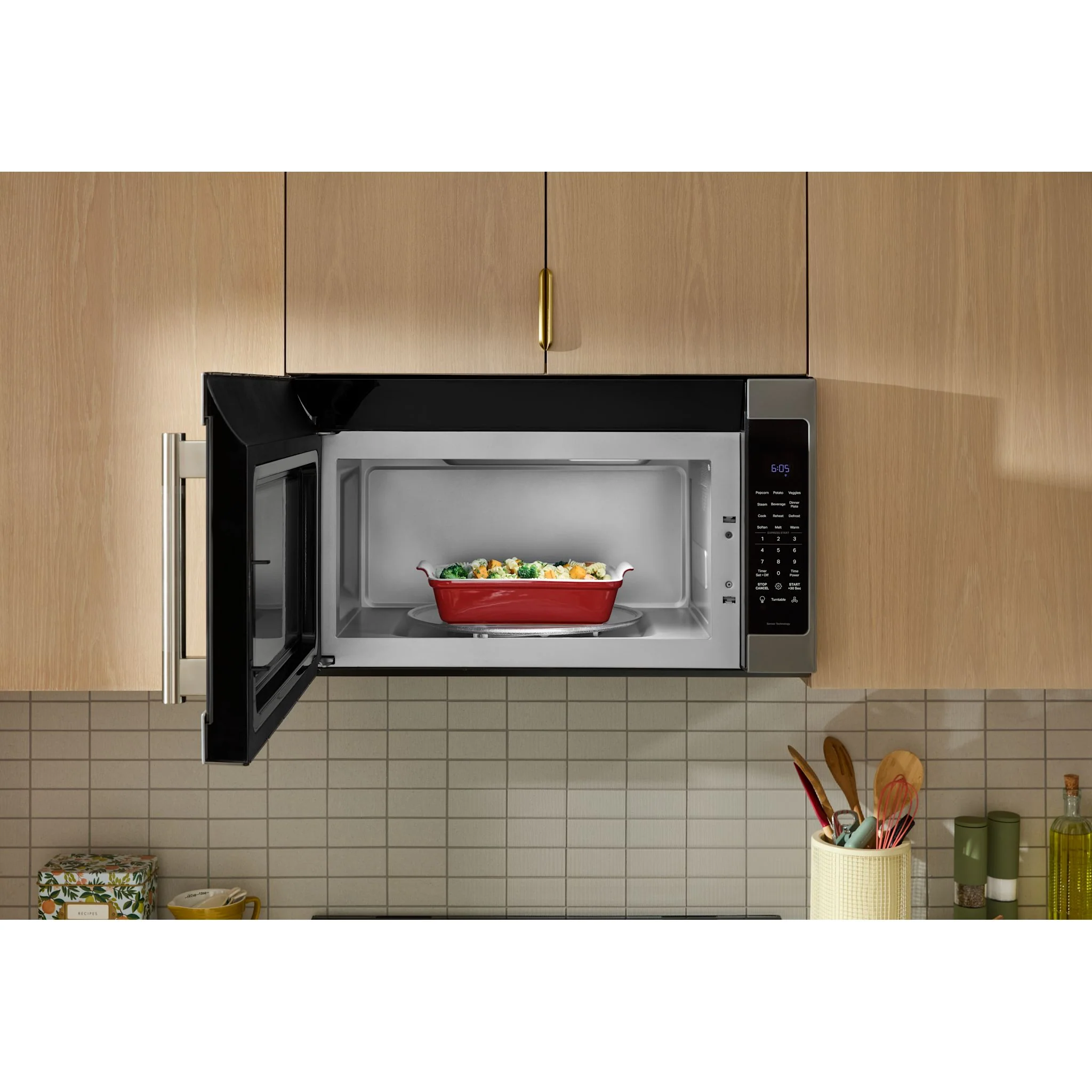 KitchenAid 2.1 Cu. Ft. Over-the-Range Microwave Hood with a Handle -PrintShield Stainless (YKMMS330SPS) - Image 3