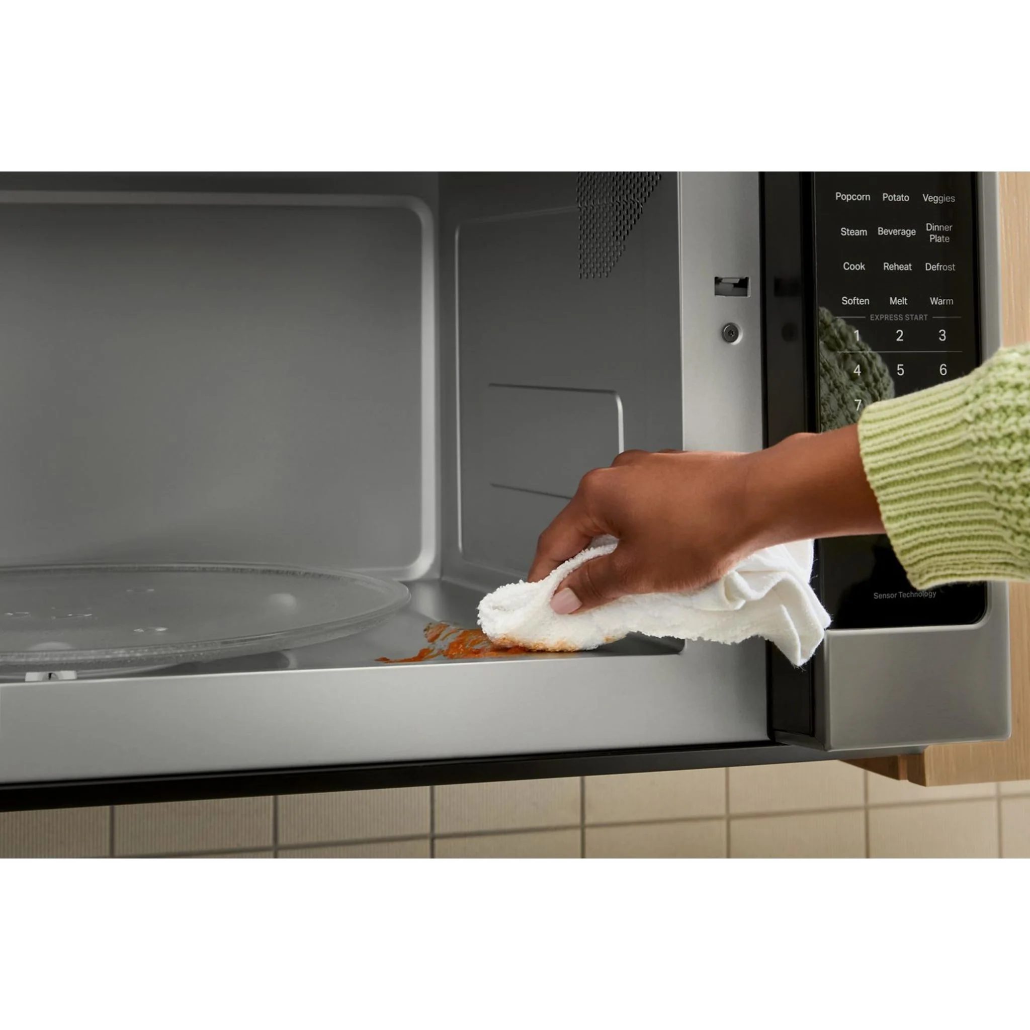 KitchenAid 2.1 Cu. Ft. Over-the-Range Microwave Hood with a Handle -PrintShield Stainless (YKMMS330SPS) - Image 4