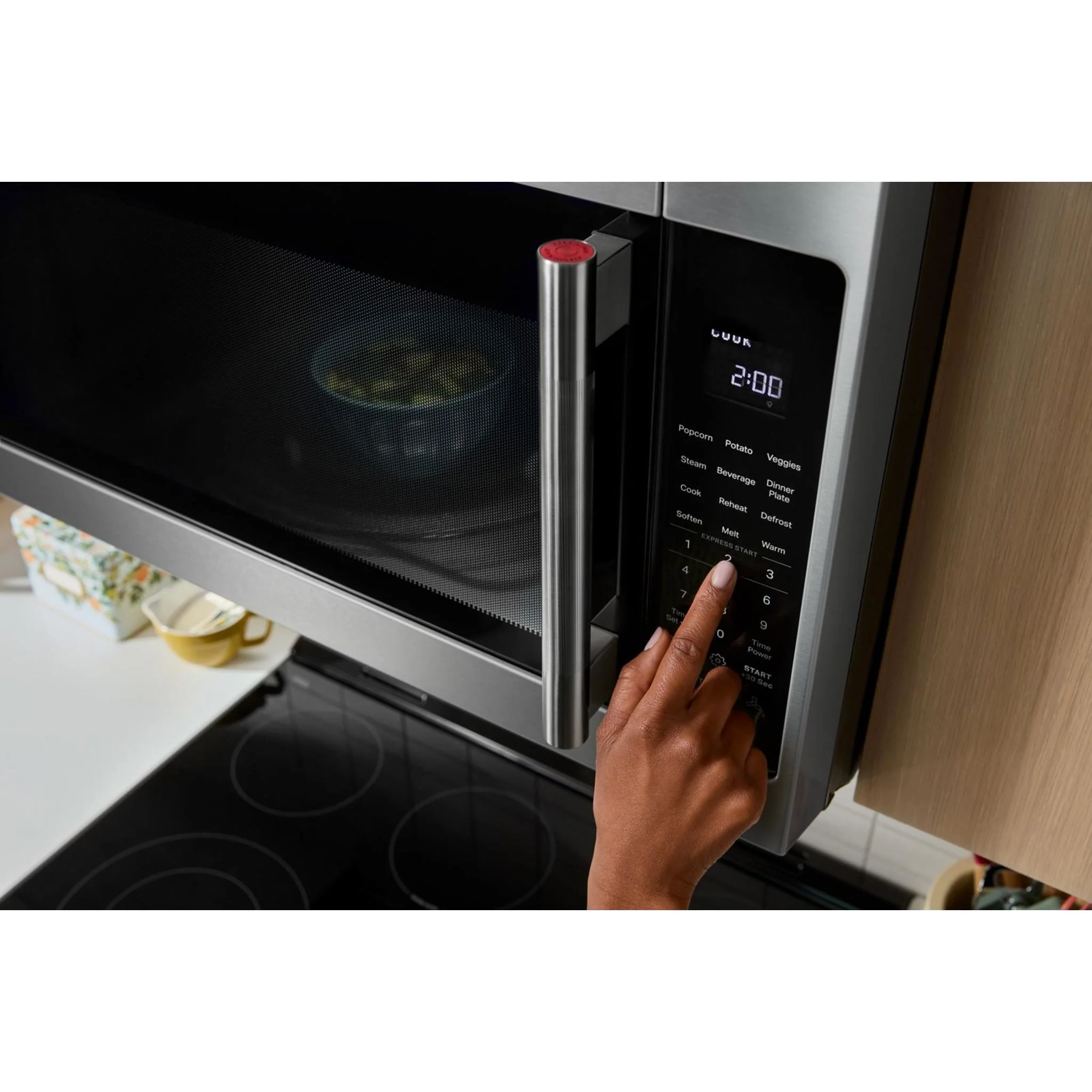 KitchenAid 2.1 Cu. Ft. Over-the-Range Microwave Hood with a Handle -PrintShield Stainless (YKMMS330SPS) - Image 7
