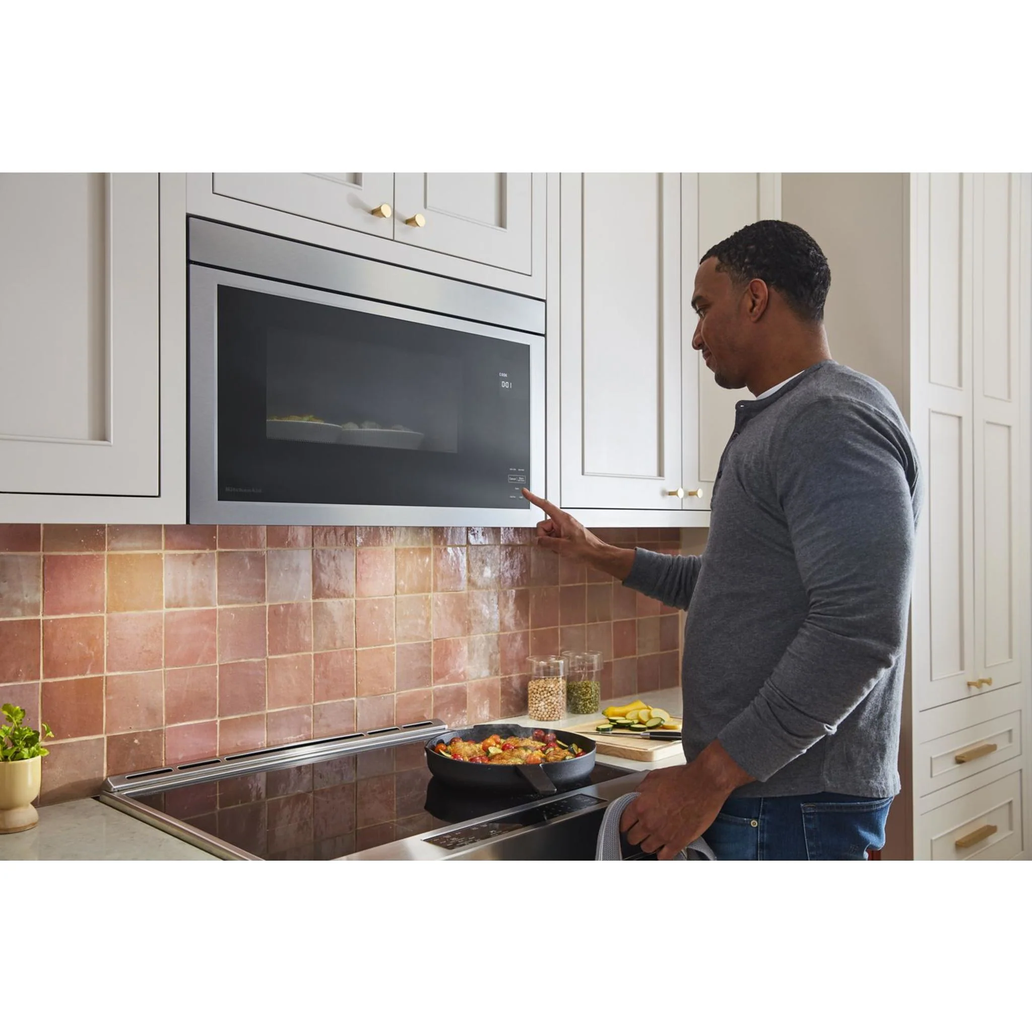 KitchenAid Over-The-Range Microwave with Flush Built-In Design -PrintShield Stainless (YKMMF330PPS) - Image 9