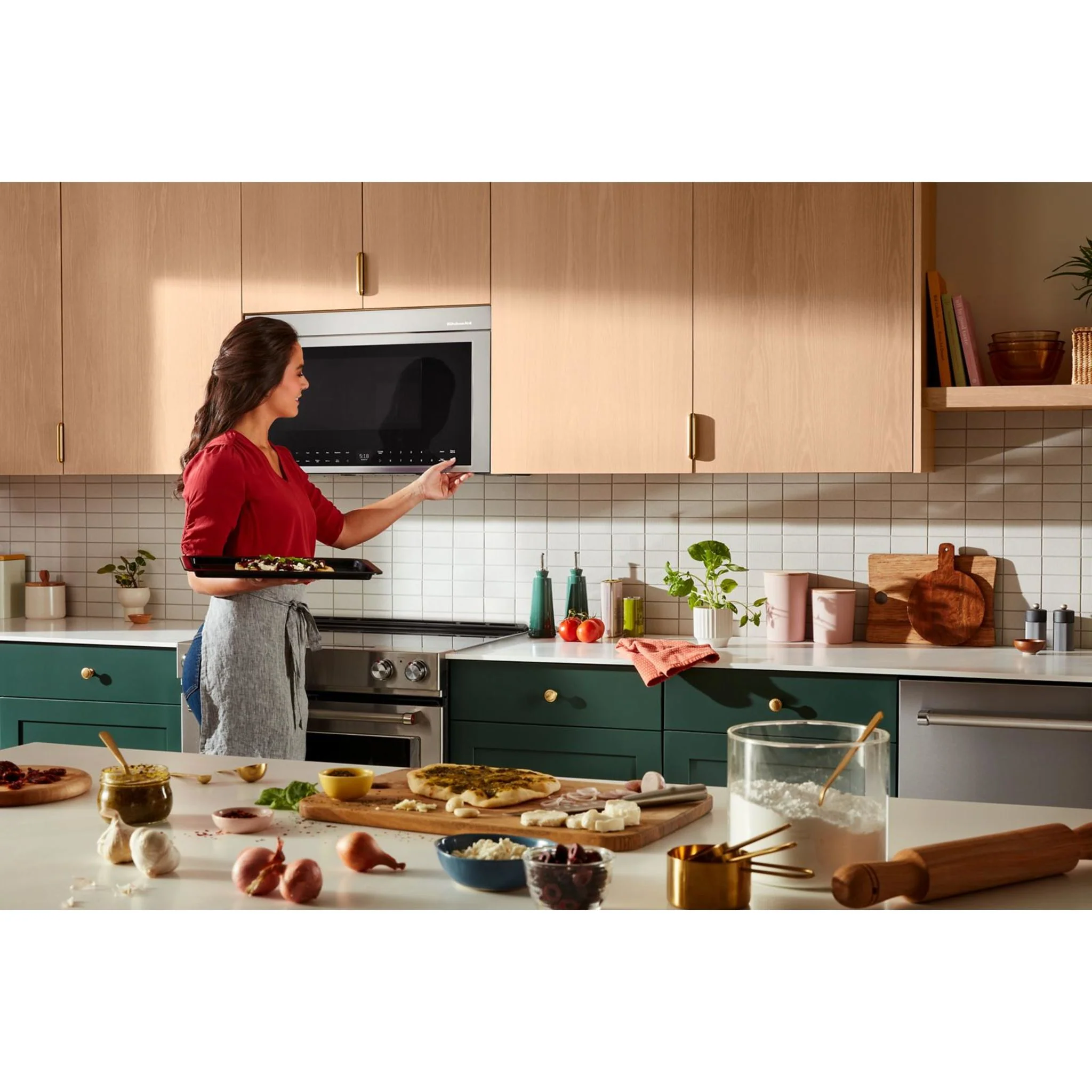 KitchenAid Multifunction Flush Mount Over-the-Range Microwave Oven with Infrared Sensor Modes -PrintShield Stainless (YKMMF730PPS) - Image 33