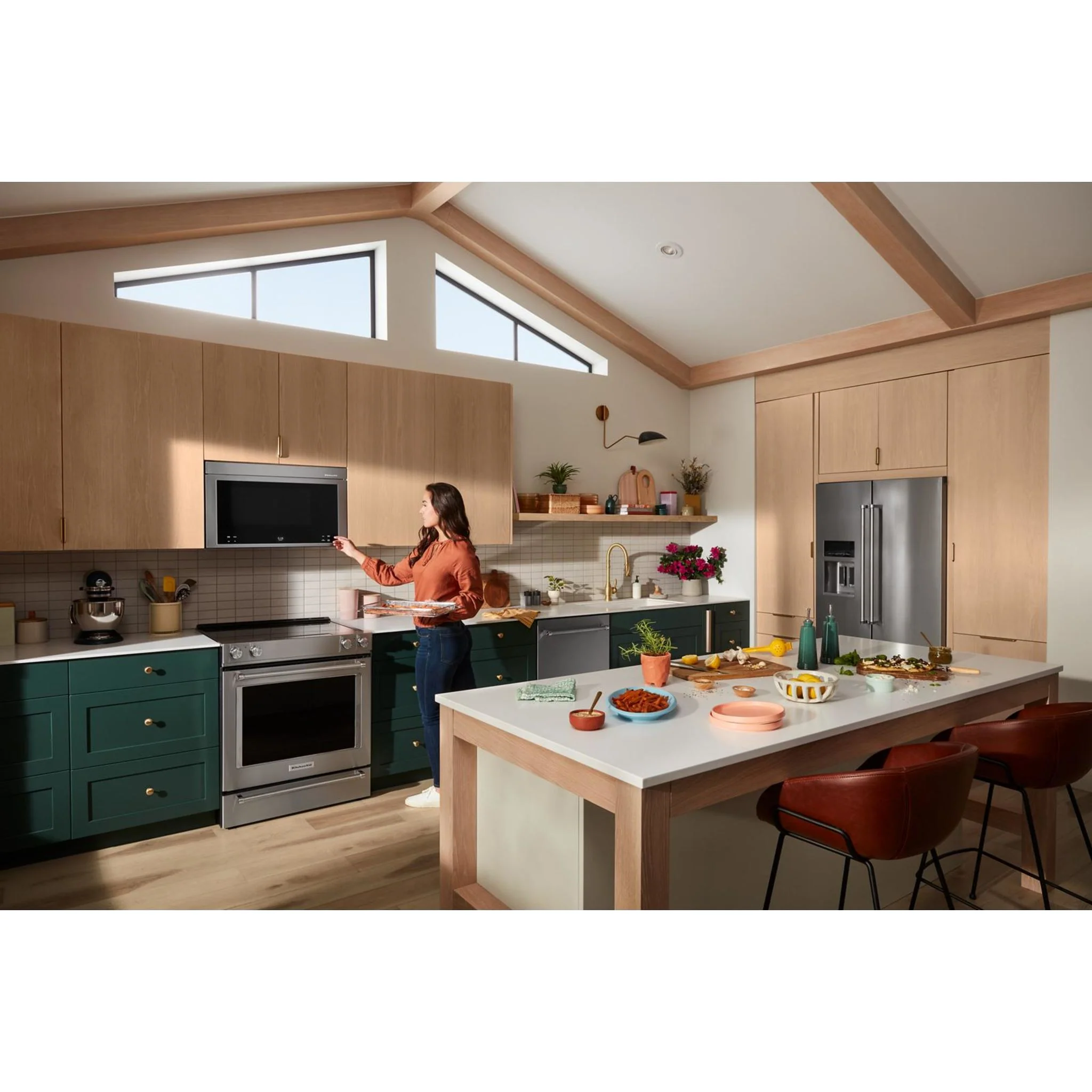 KitchenAid Multifunction Flush Mount Over-the-Range Microwave Oven with Infrared Sensor Modes -PrintShield Stainless (YKMMF730PPS) - Image 5