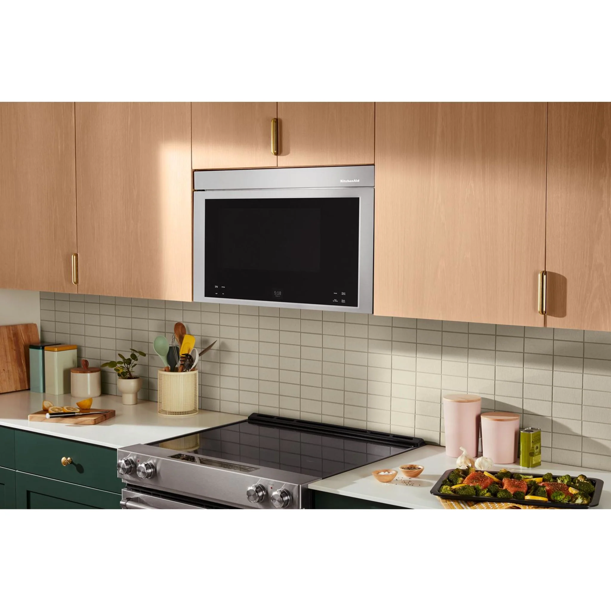 KitchenAid Multifunction Flush Mount Over-the-Range Microwave Oven with Infrared Sensor Modes -PrintShield Stainless (YKMMF730PPS) - Image 6