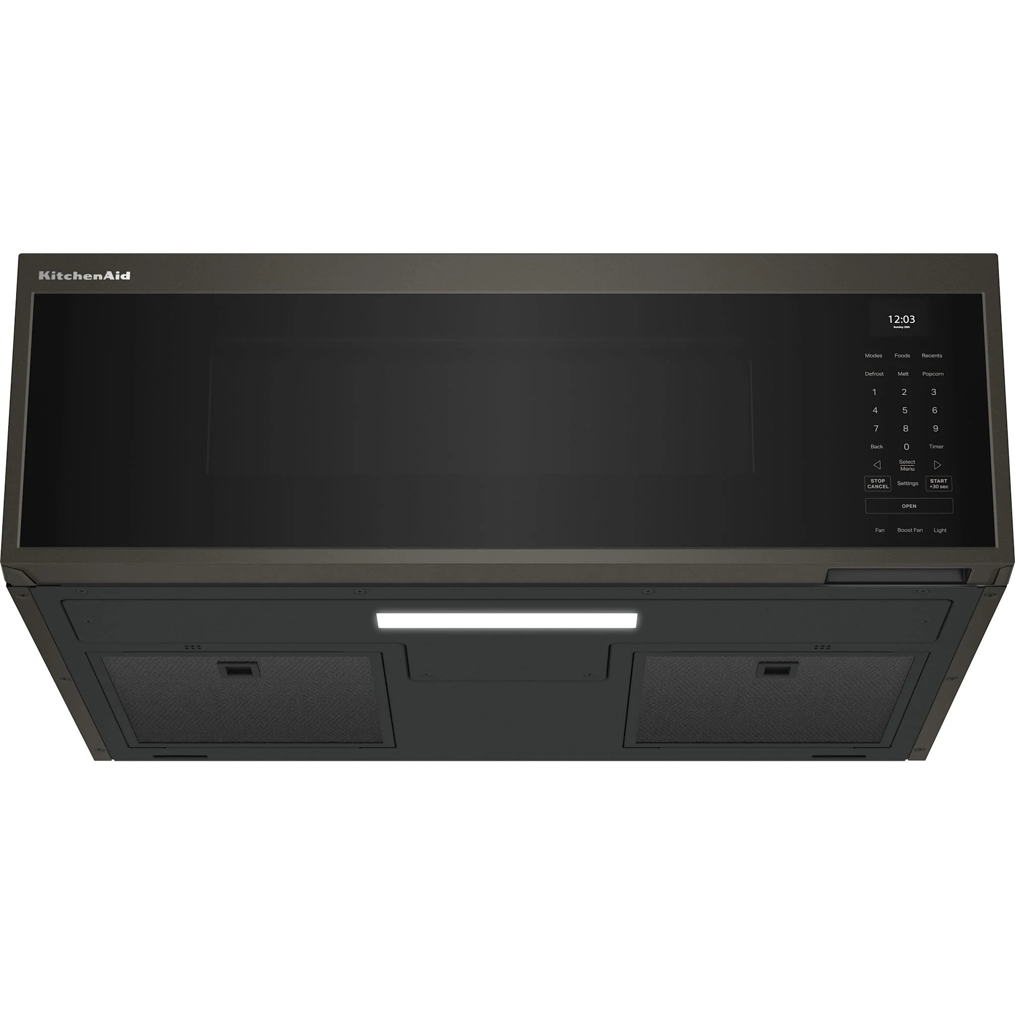 KitchenAid Smart Low Profile Microwave Hood Combination with Dual Fan Ventilation - Black Ore (YKMML550RBE) - Image 8