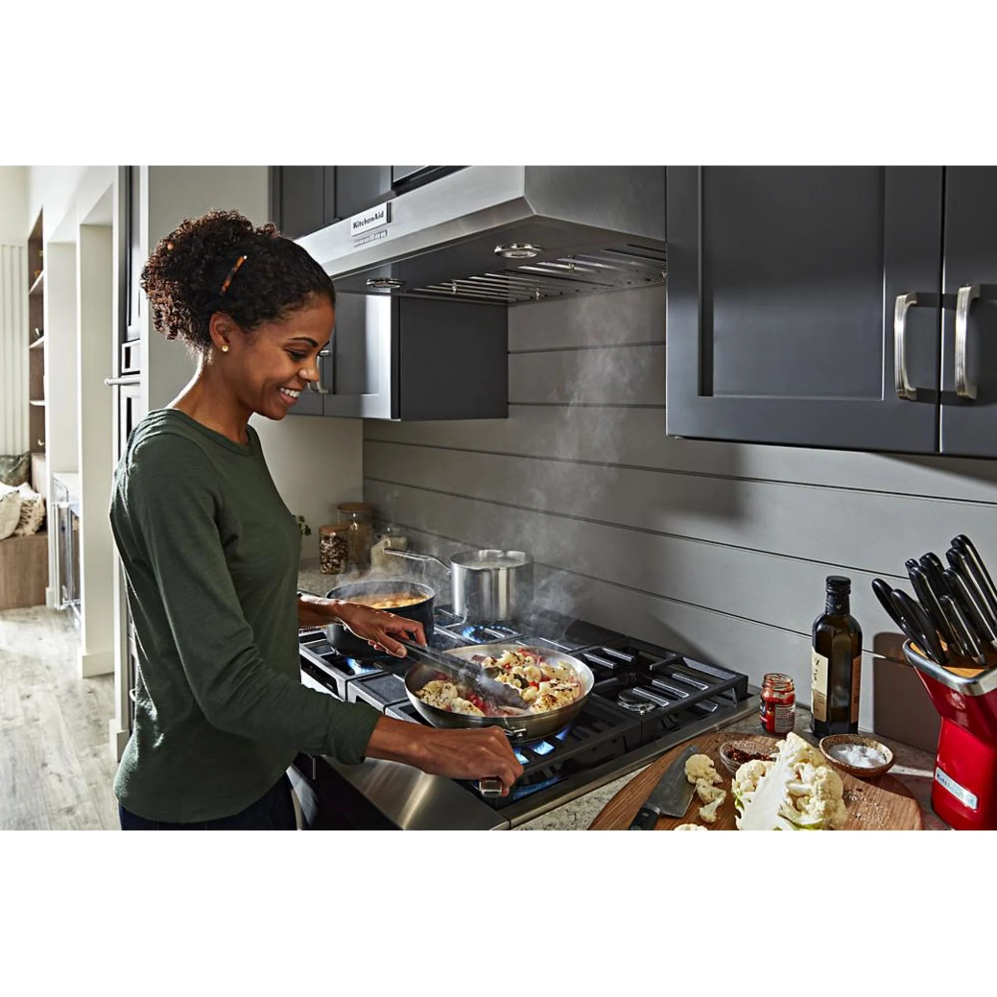 KitchenAid 36" Under-the-Cabinet 3-Speed Canopy Hood -Stainless Steel (KVUB606DSS) - Image 5