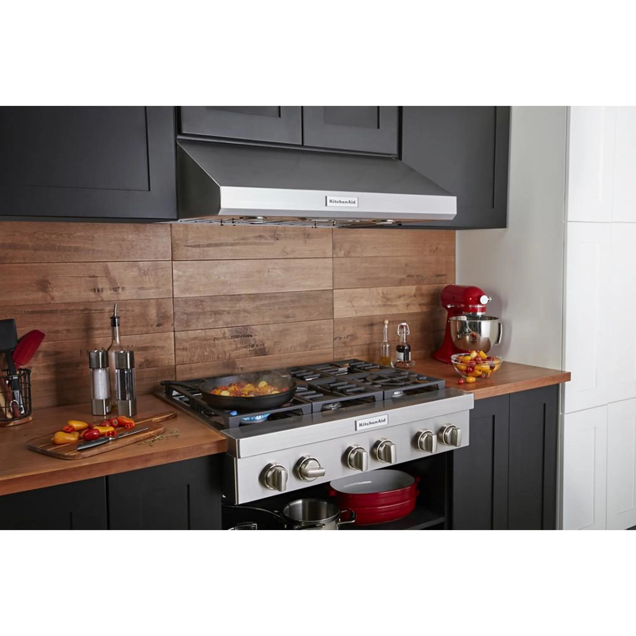 KitchenAid 36" Under-the-Cabinet 3-Speed Canopy Hood -Stainless Steel (KVUB606DSS) - Image 8