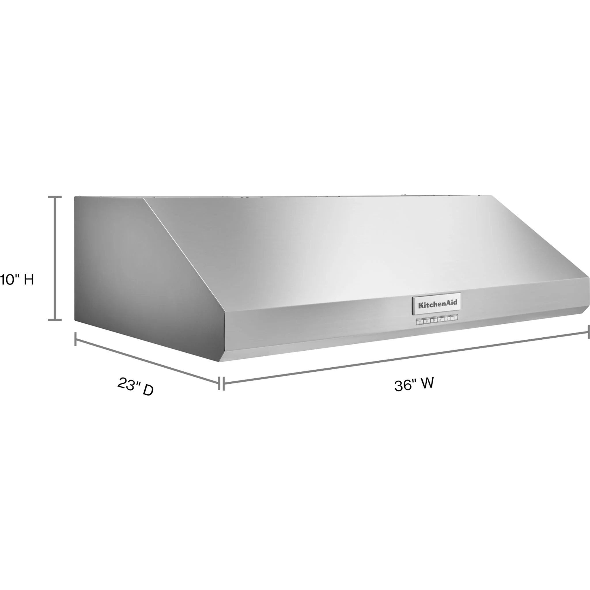 KitchenAid 36" 585 CFM Motor Class Commercial-Style Under-Cabinet Range Hood System -Stainless Steel (KVUC606KSS) - Image 2