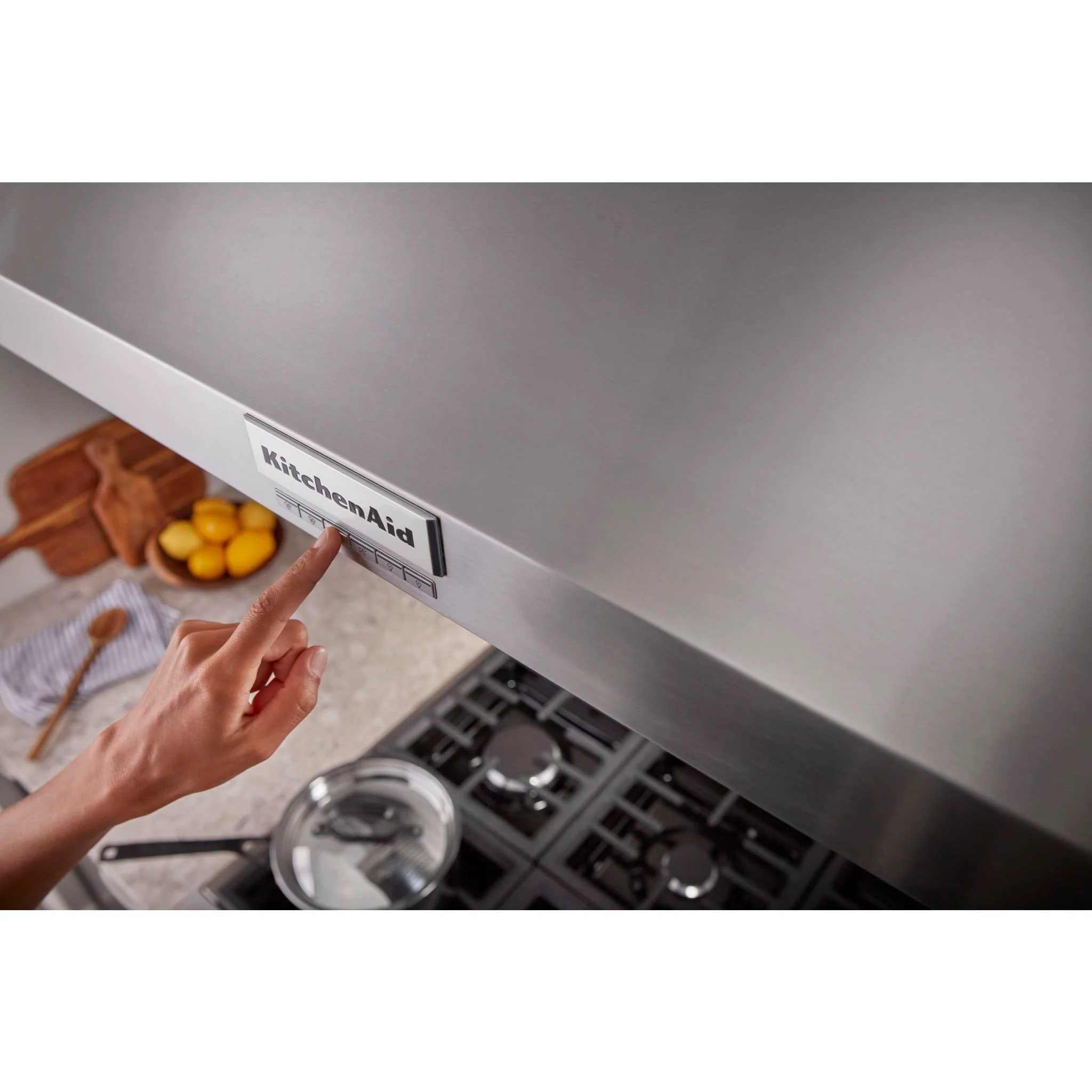 KitchenAid 36" 585 CFM Motor Class Commercial-Style Under-Cabinet Range Hood System -Stainless Steel (KVUC606KSS) - Image 6