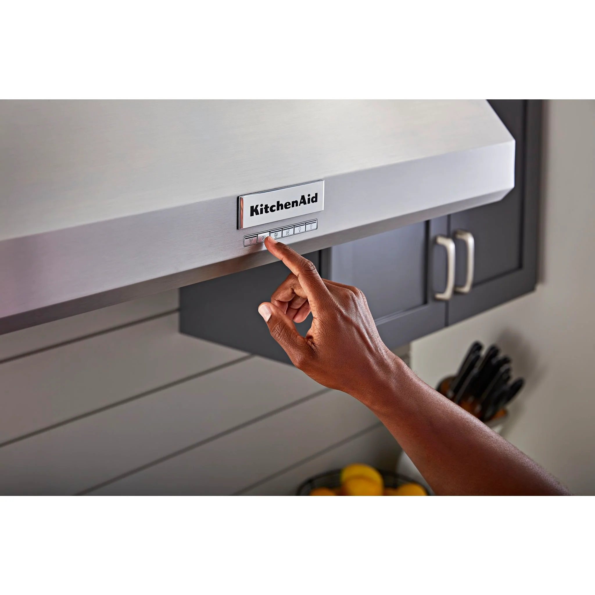 KitchenAid 36" 585 or 1170 CFM Motor Class Commercial-Style Wall-Mount Canopy Range Hood -Stainless Steel (KVWC906KSS) - Image 6