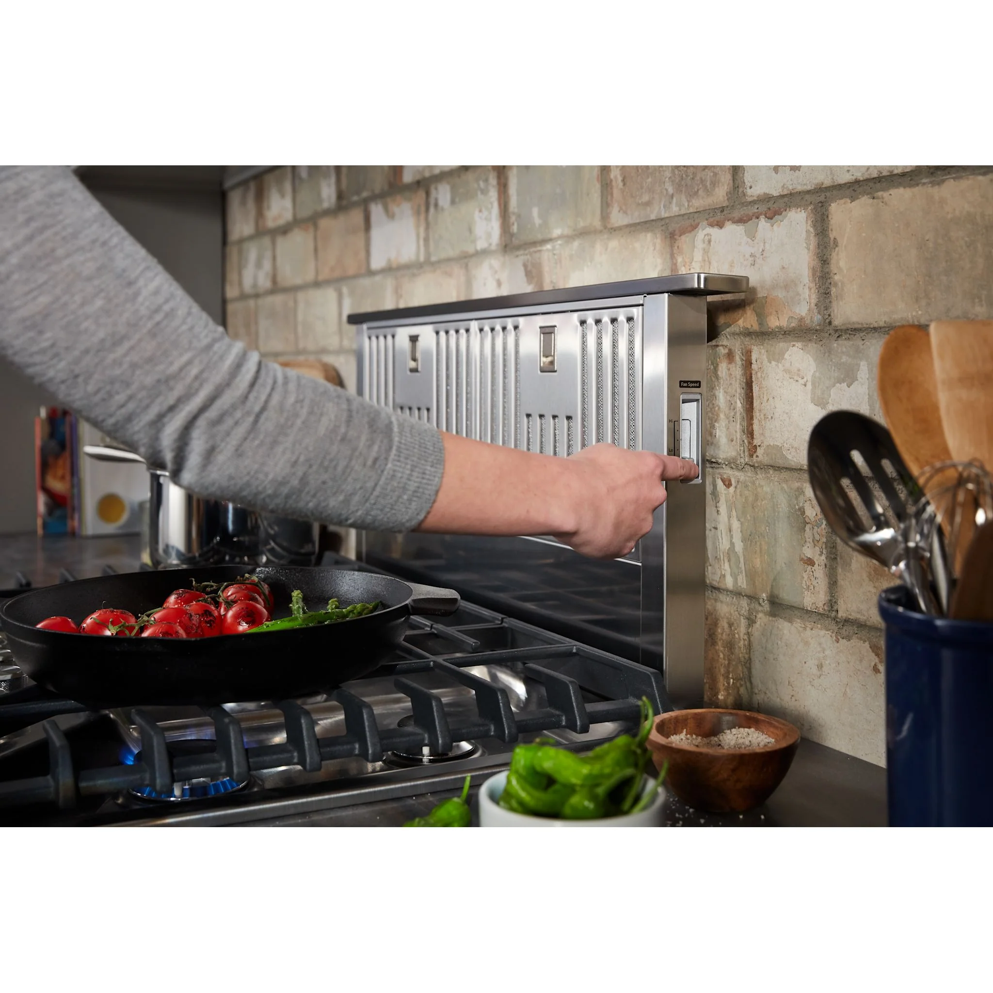 KitchenAid 30" Retractable Downdraft System, 600 CFM -Stainless Steel (KXD4630YSS) - Image 7