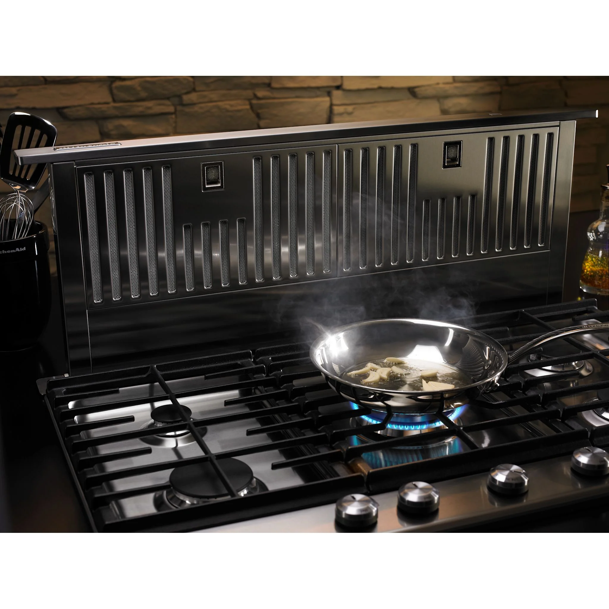 KitchenAid 36" Retractable Downdraft System, 600 CFM -Stainless Steel (KXD4636YSS) - Image 5