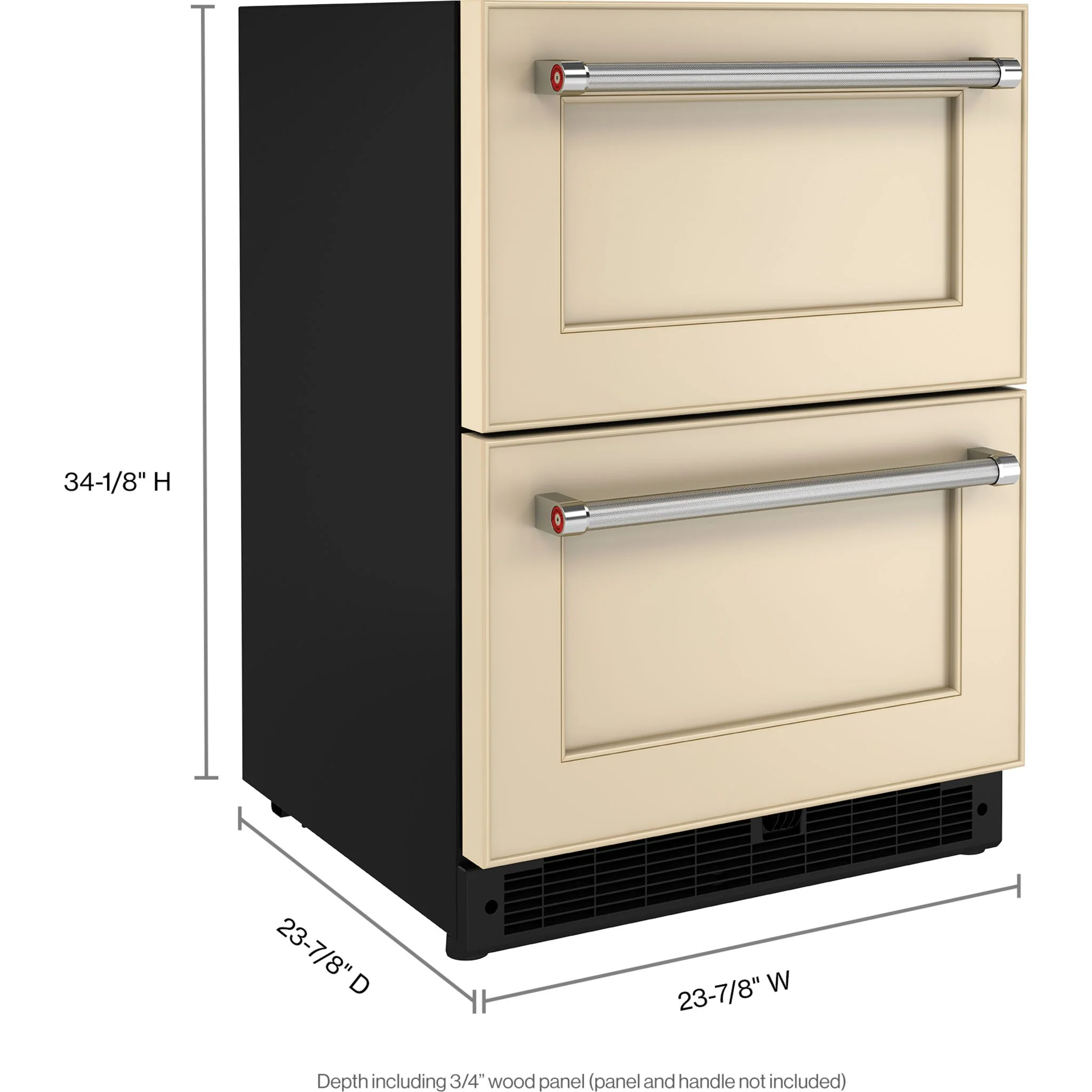 KitchenAid 24" Panel-Ready Undercounter Double-Drawer Refrigerator -Panel Ready (KUDR204KPA) - Image 2