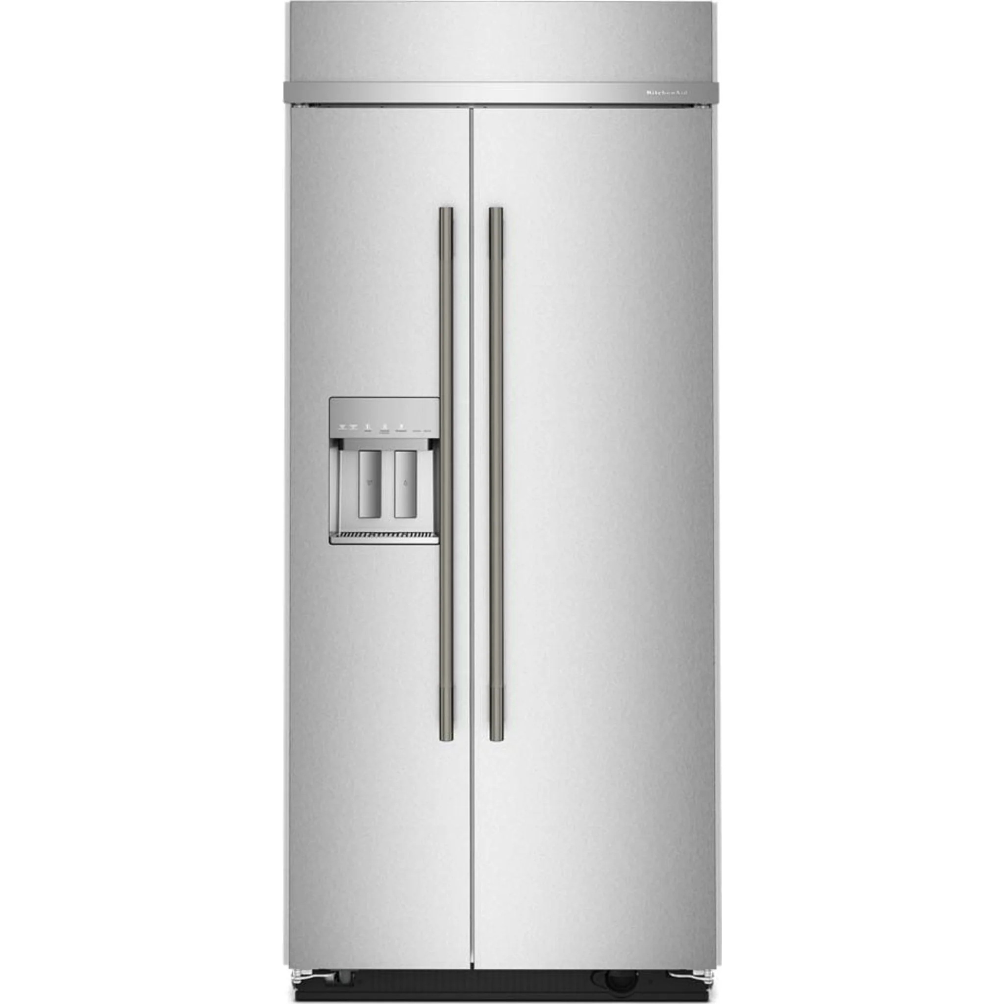 KitchenAid 20.8 Cu. Ft. 36" Built-In Side-by-Side Refrigerator with Exterior Water & Ice Dispenser - PrintShield Stainless Steel (KBSD736SPS) - Image 16