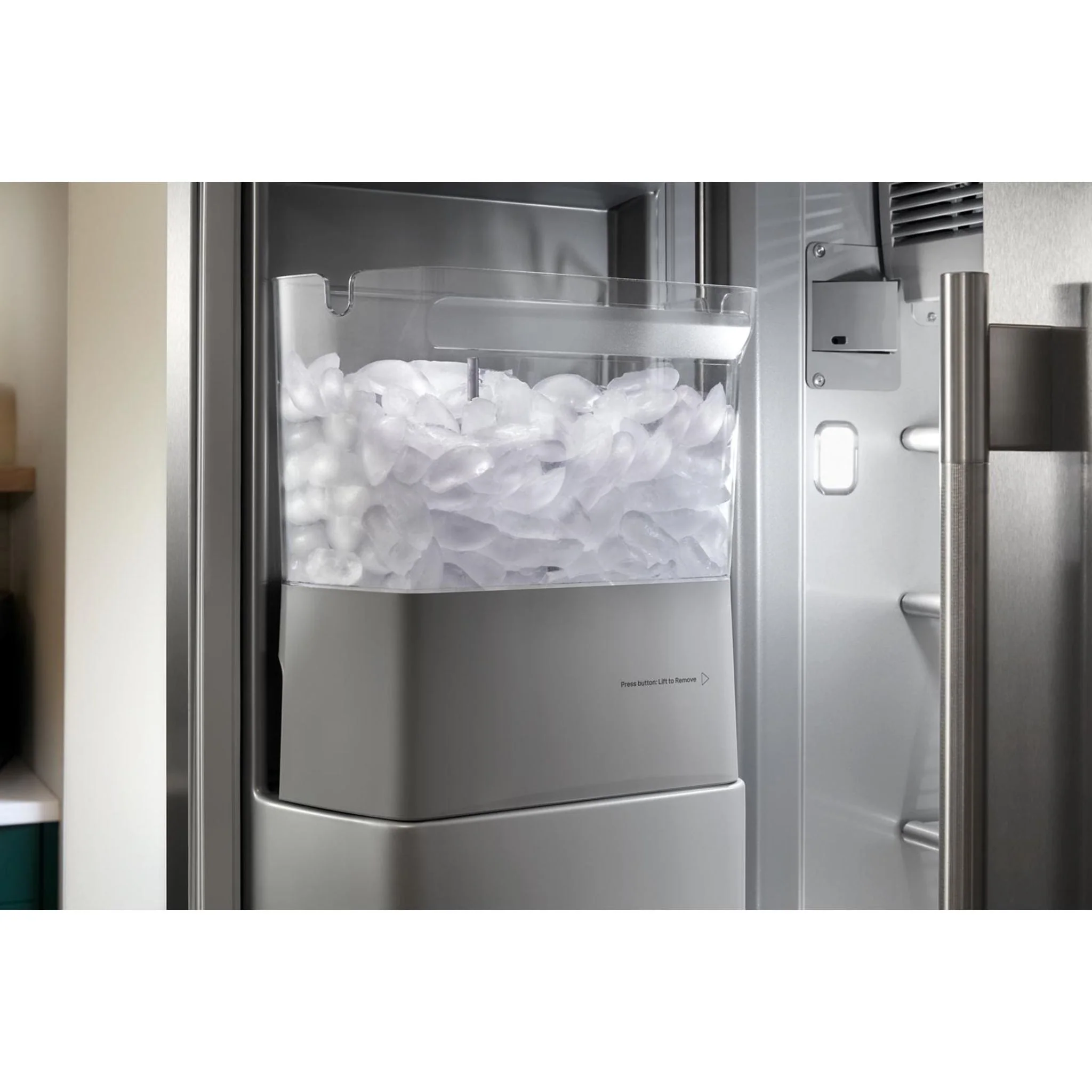 KitchenAid 20.8 Cu. Ft. 36" Built-In Side-by-Side Refrigerator with Exterior Water & Ice Dispenser - PrintShield Stainless Steel (KBSD736SPS) - Image 6