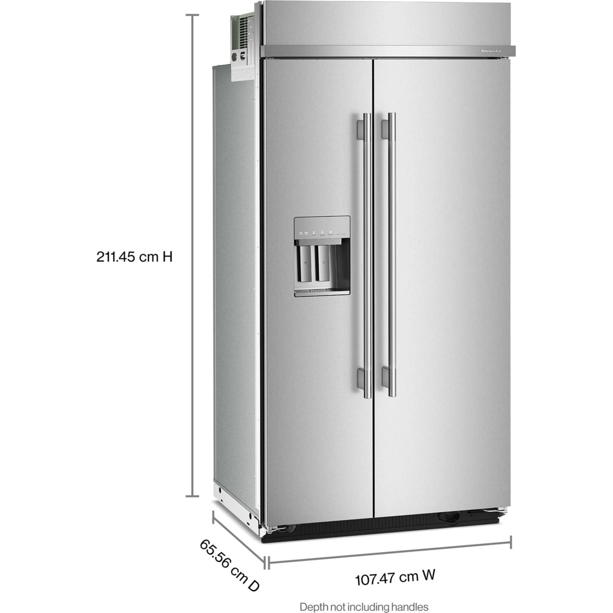 KitchenAid 25.1 Cu. Ft. 42" Built-In Side-by-Side Refrigerator with Exterior Water & Ice Dispenser - PrintShield Stainless Steel (KBSD742SPS) - Image 11
